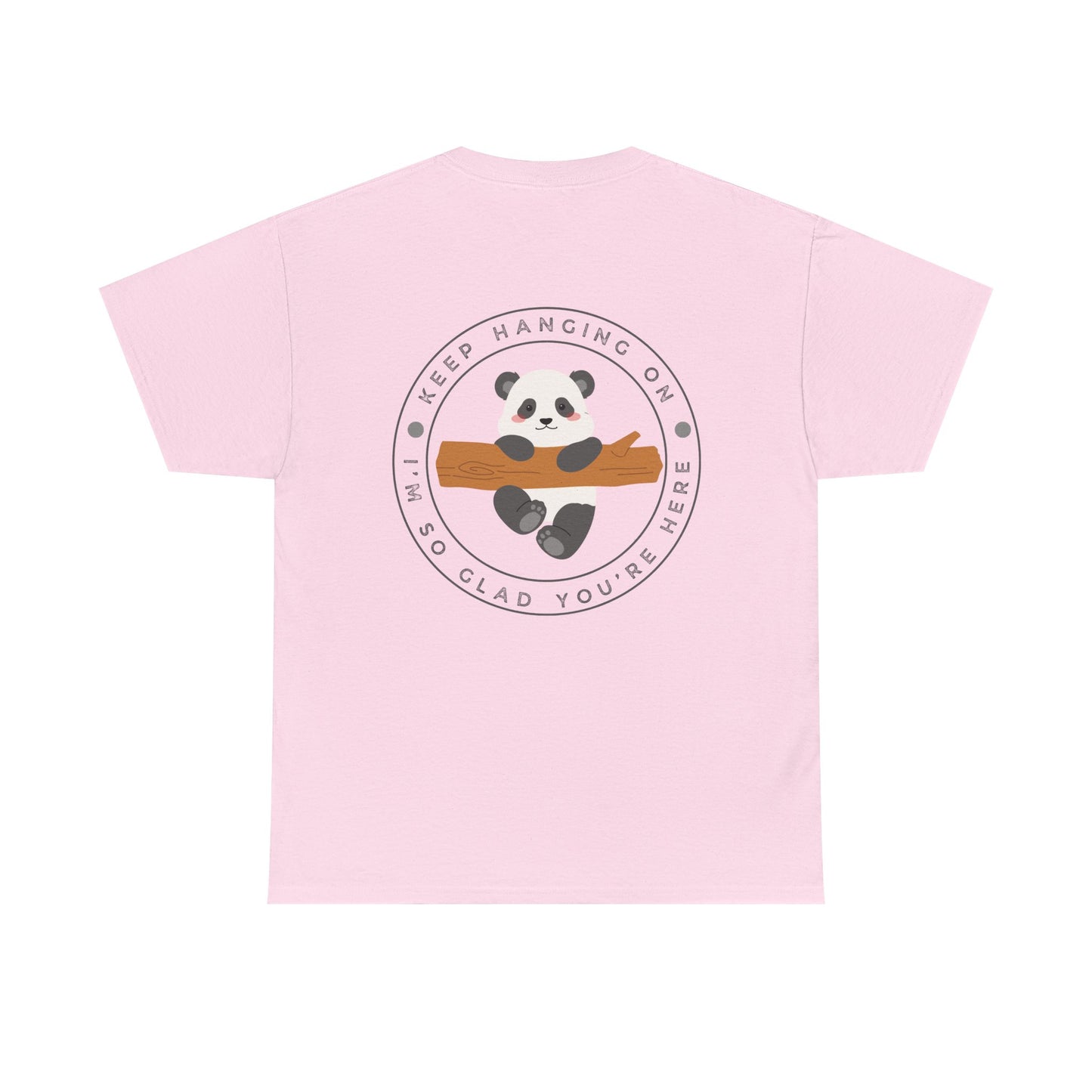 Keep Hangin' On - Panda // Unisex Heavy Cotton Tee -Vibes Graphic Shirt