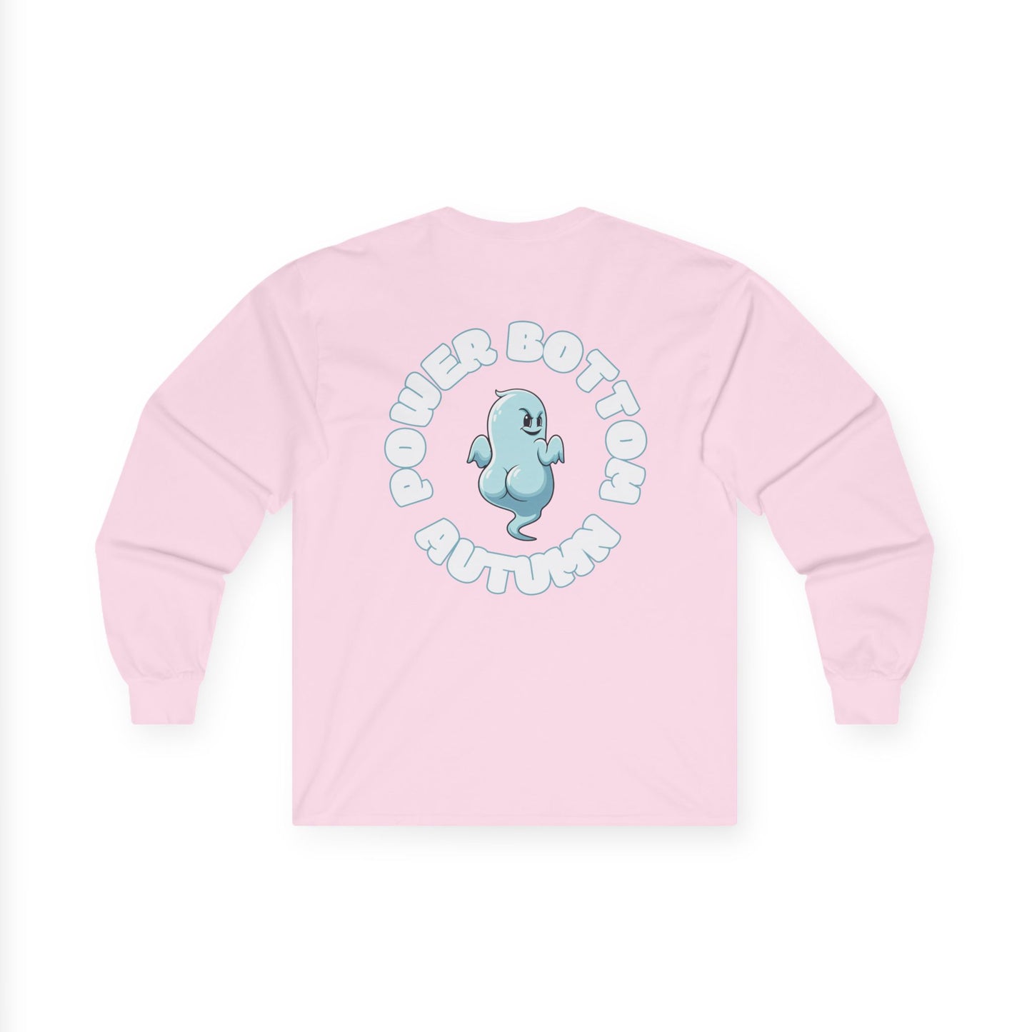 Unisex Ultra Cotton Long Sleeve Tee - 'Power Bottom Autumn' Graphic