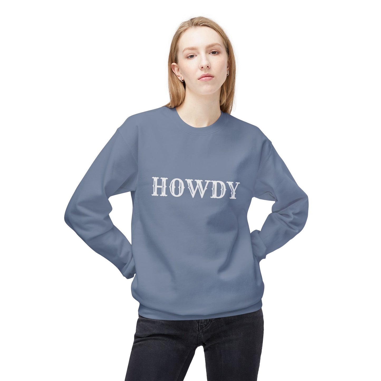 Howdy // Unisex Midweight Softstyle Fleece Crewneck Sweatshirt