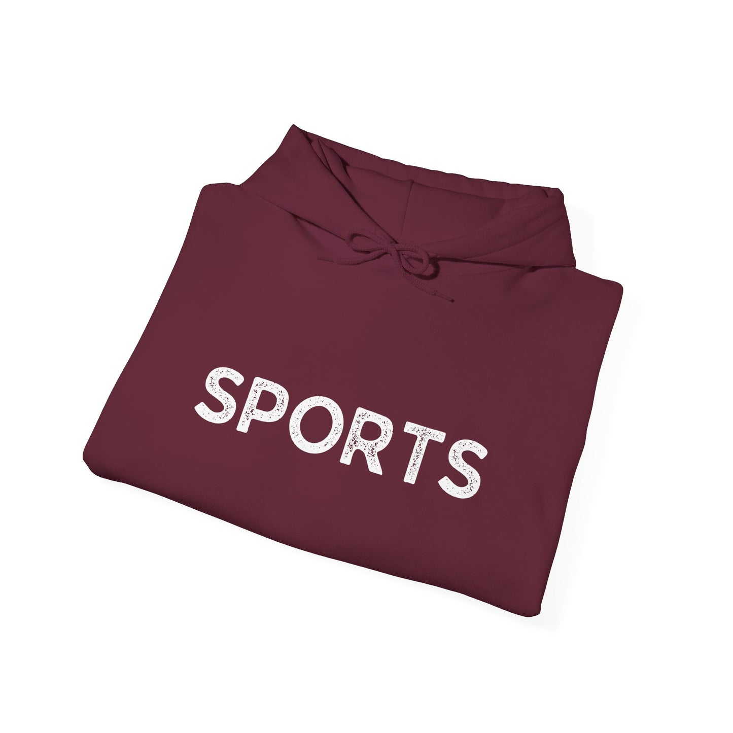 Sports // Unisex Heavy Blend™ Hooded Sweatshirt - White Text