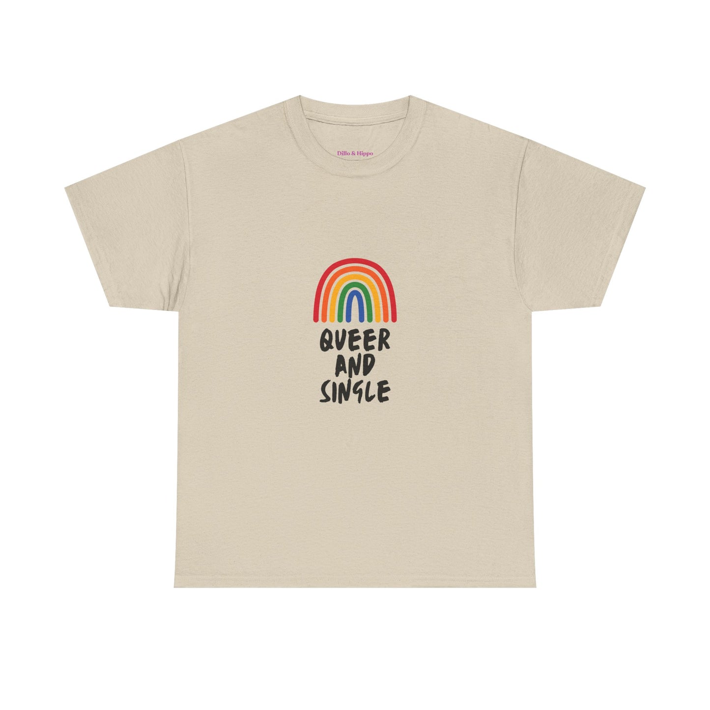 Queer and Single Rainbow // Short Sleeve Tee