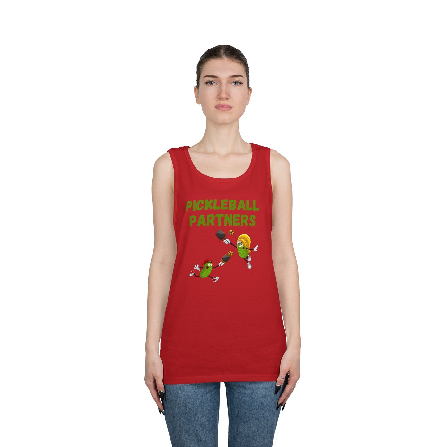 Pickleball Partners 2 // Unisex Heavy Cotton Tank Top