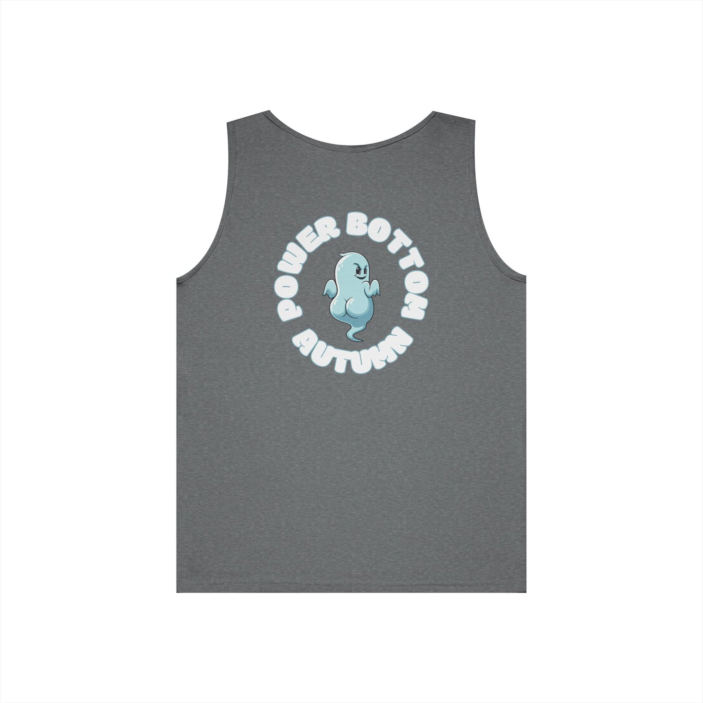 Power Bottom Autumn- Blue Ghost // Playful Tank Top for Unisex