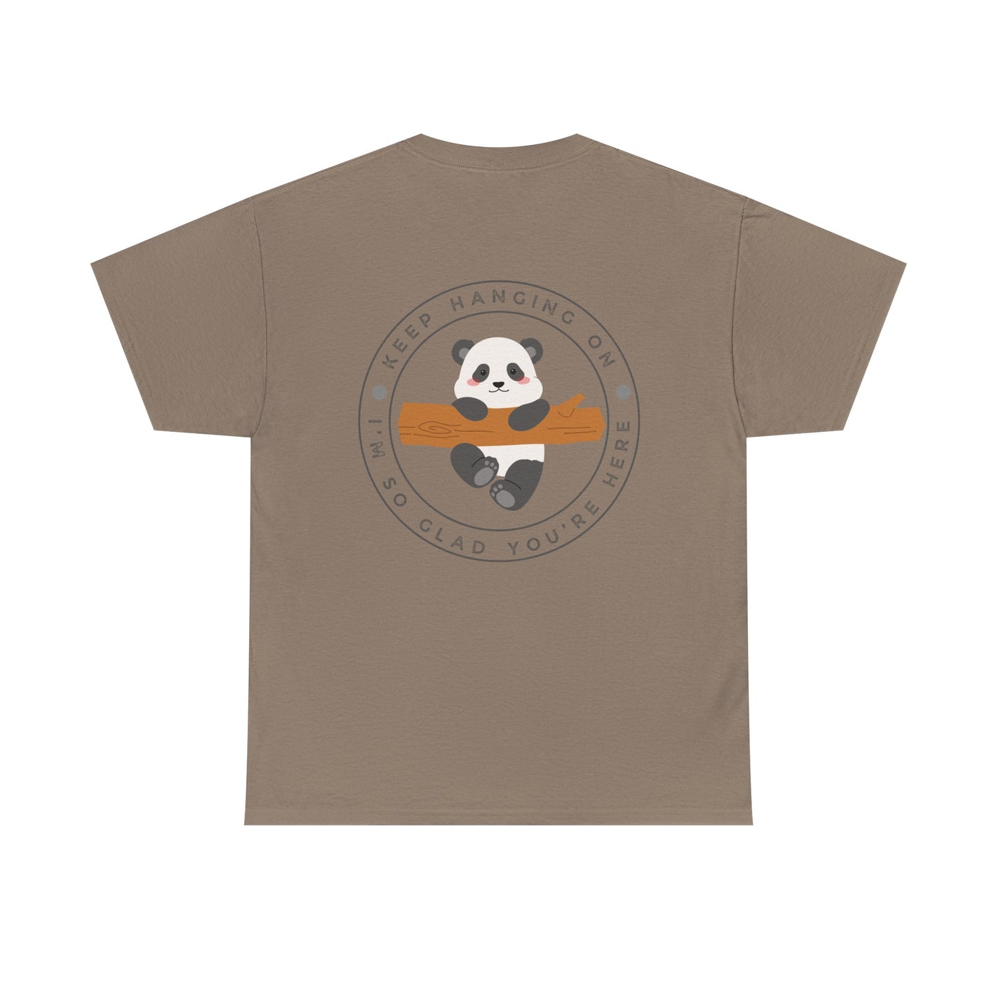 Keep Hangin' On - Panda // Unisex Heavy Cotton Tee -Vibes Graphic Shirt