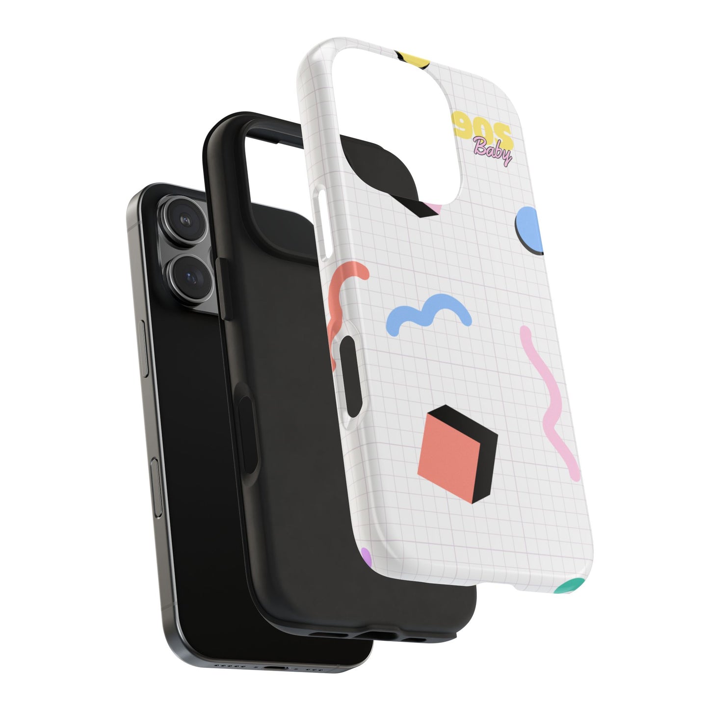 90s Baby Grid Paper Pattern // iPhone Case