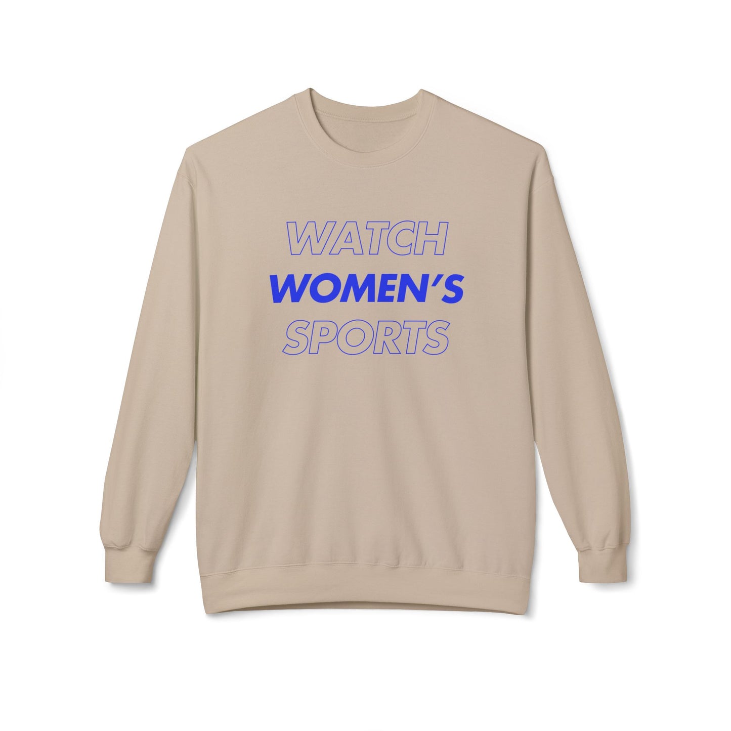Watch Women's Sports // Unisex Midweight Softstyle Fleece Crewneck Sweatshirt