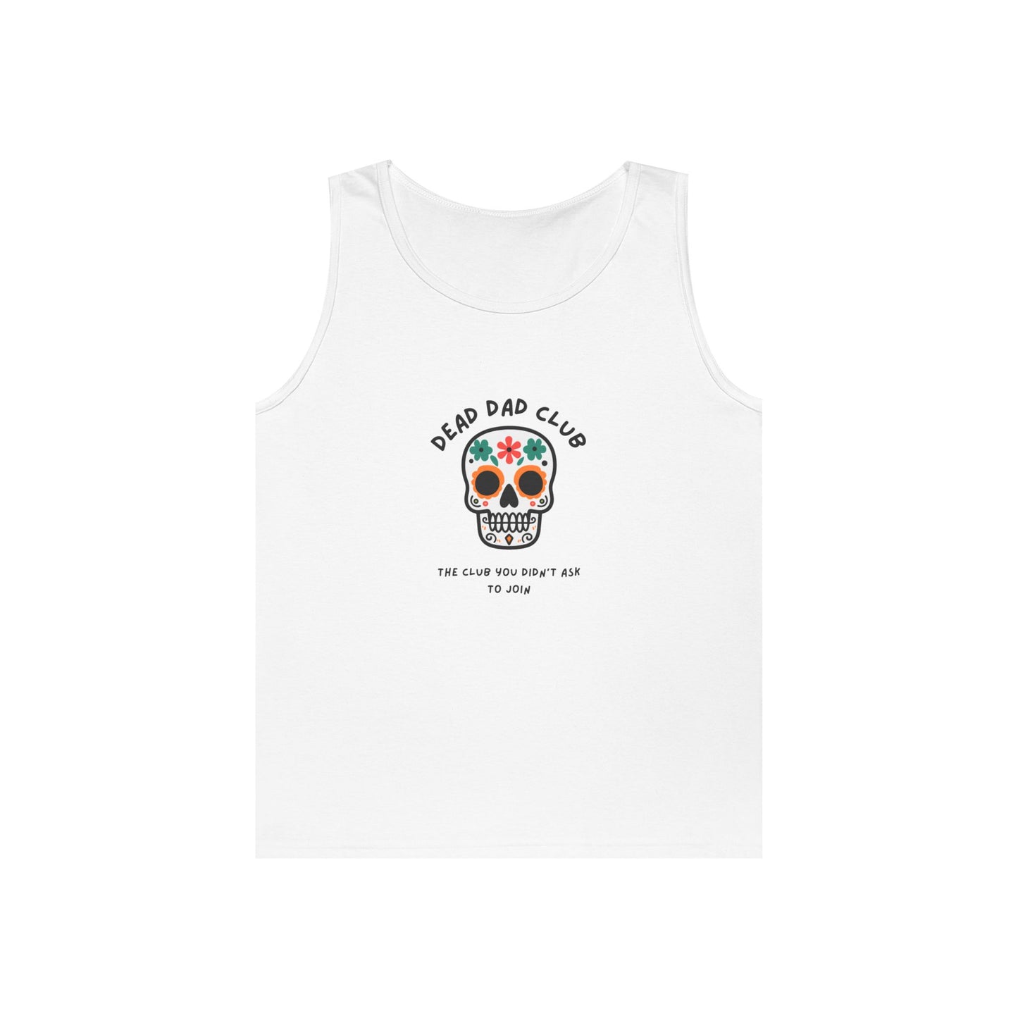 Dead Dad Club Skull // Unisex Heavy Cotton Tank Top