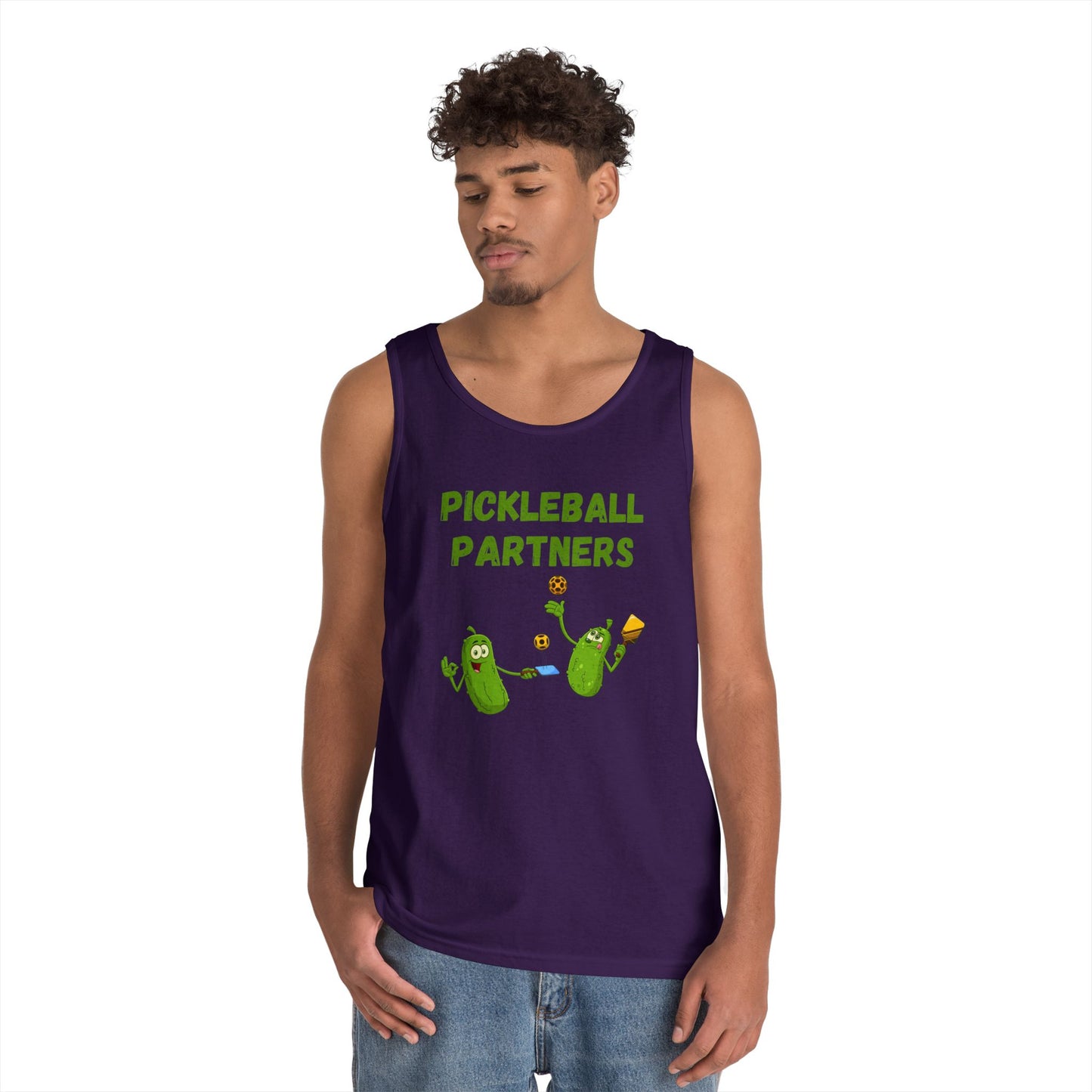 Pickleball Partners 1 // Unisex Heavy Cotton Tank Top