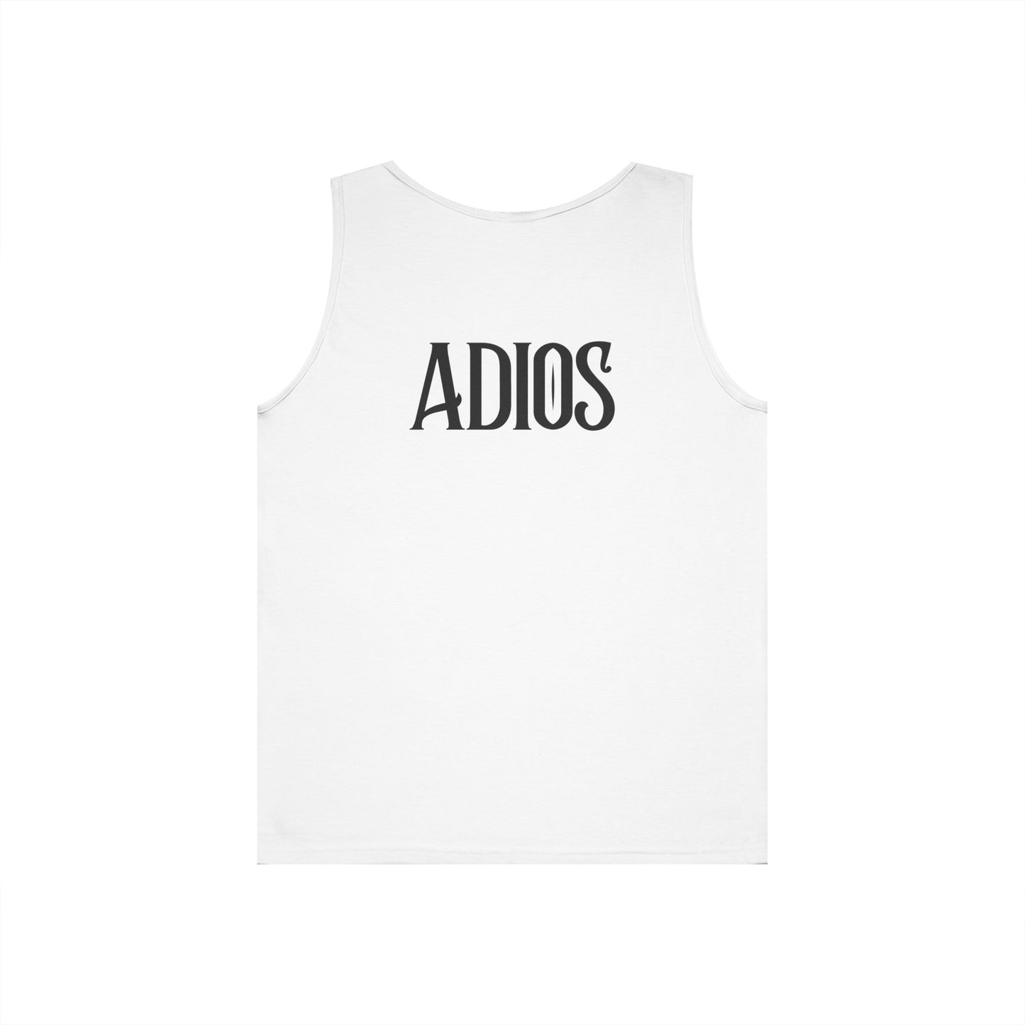 Howdy & Adios // Unisex Heavy Cotton Tank Top - Casual Summer Wear for Outdoors