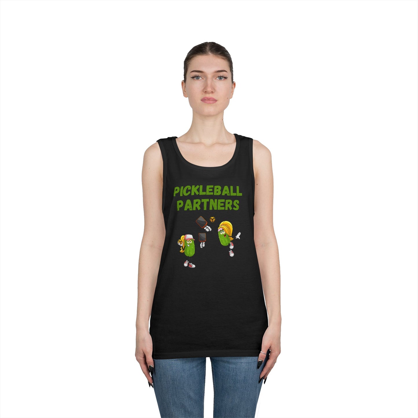 Pickleball Partners 3 // Unisex Heavy Cotton Tank Top