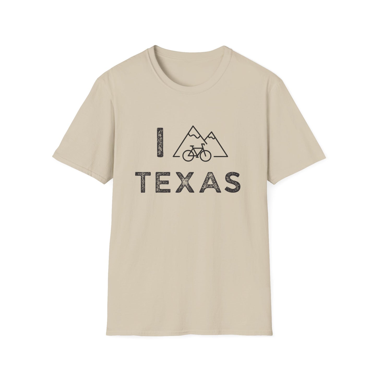I (Mountain) Bike Texas // Unisex Softstyle T-Shirt