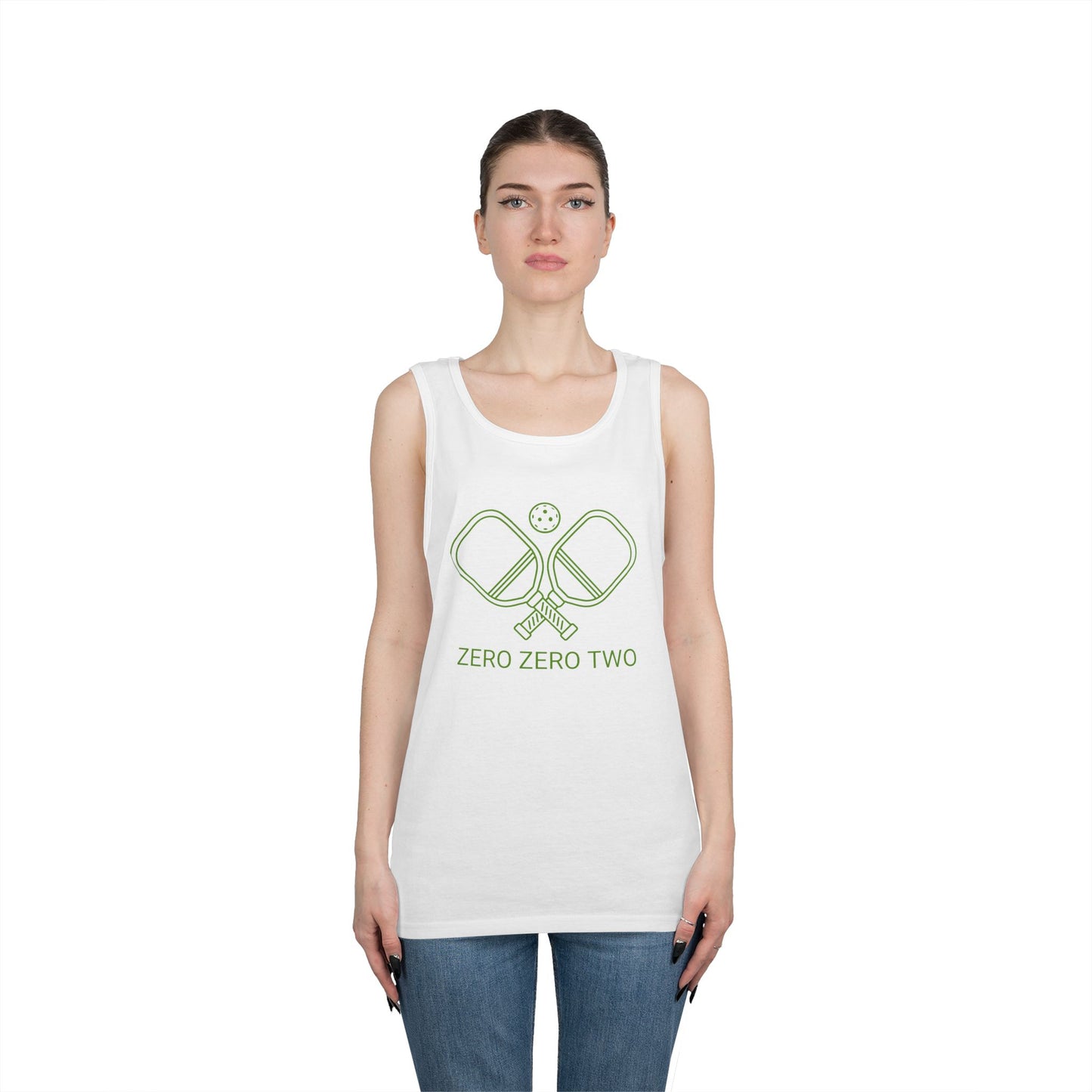 Zero Zero Two Pickleball // Unisex Heavy Cotton Tank Top