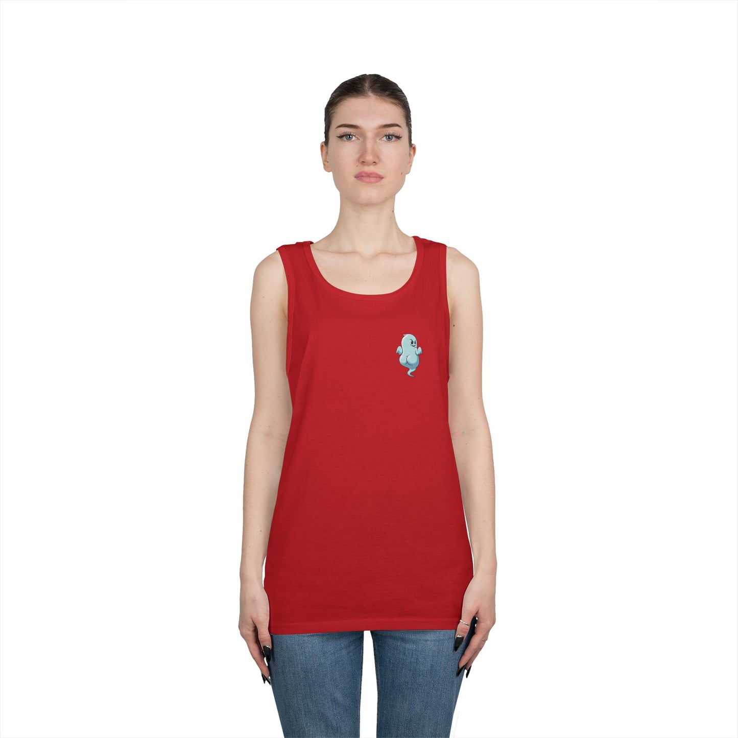 Power Bottom Autumn- Blue Ghost // Playful Tank Top for Unisex