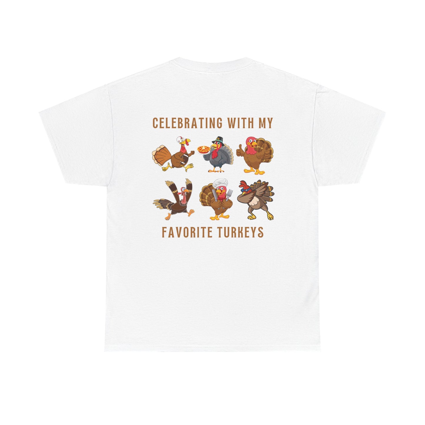 Thanksgiving with My Favorite Turkeys // Unisex Jersey Short Sleeve Tee