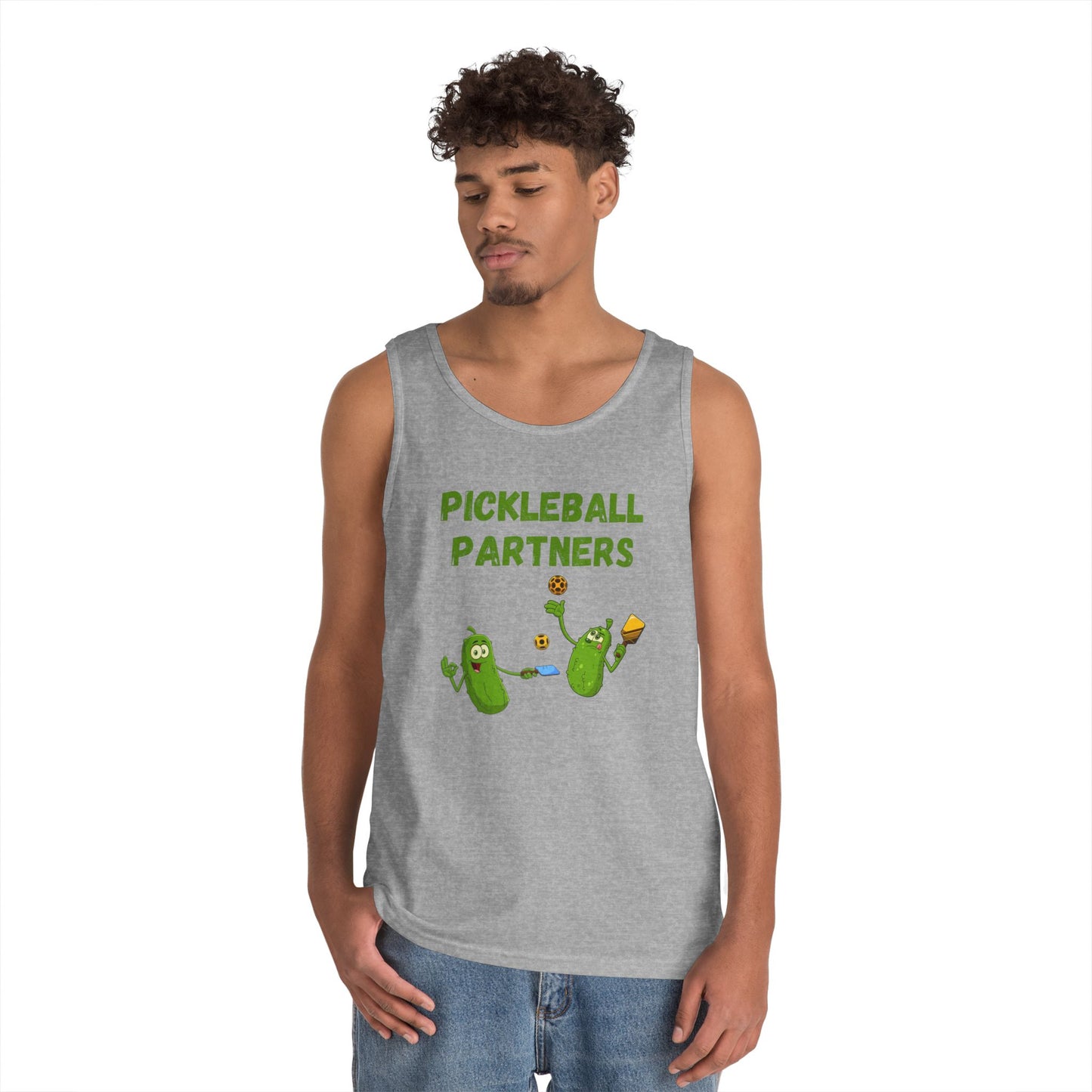 Pickleball Partners 1 // Unisex Heavy Cotton Tank Top