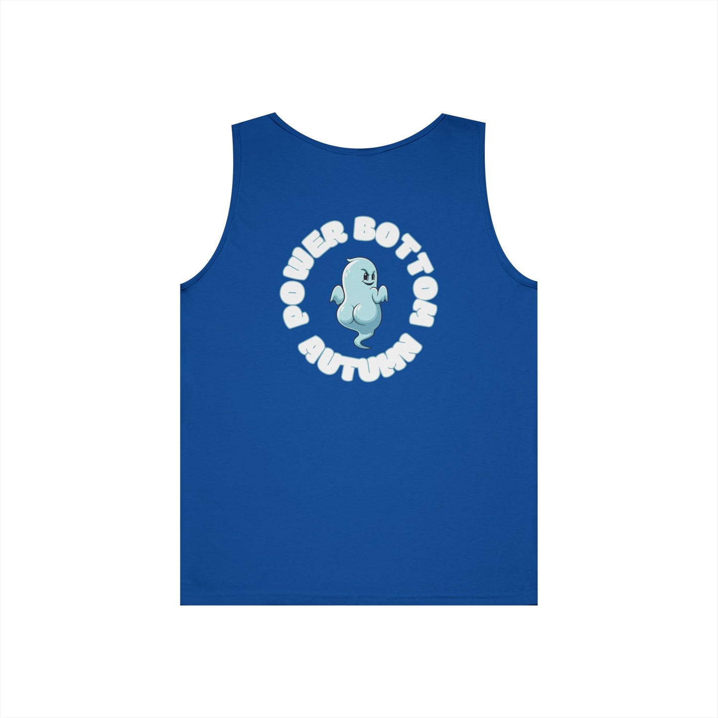 Power Bottom Autumn- Blue Ghost // Playful Tank Top for Unisex