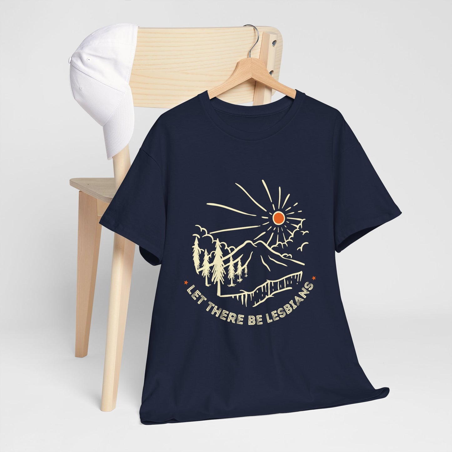 Let There Be Lesbians // Unisex Heavy Cotton Tee - Pride Fashion Statement T-Shirt