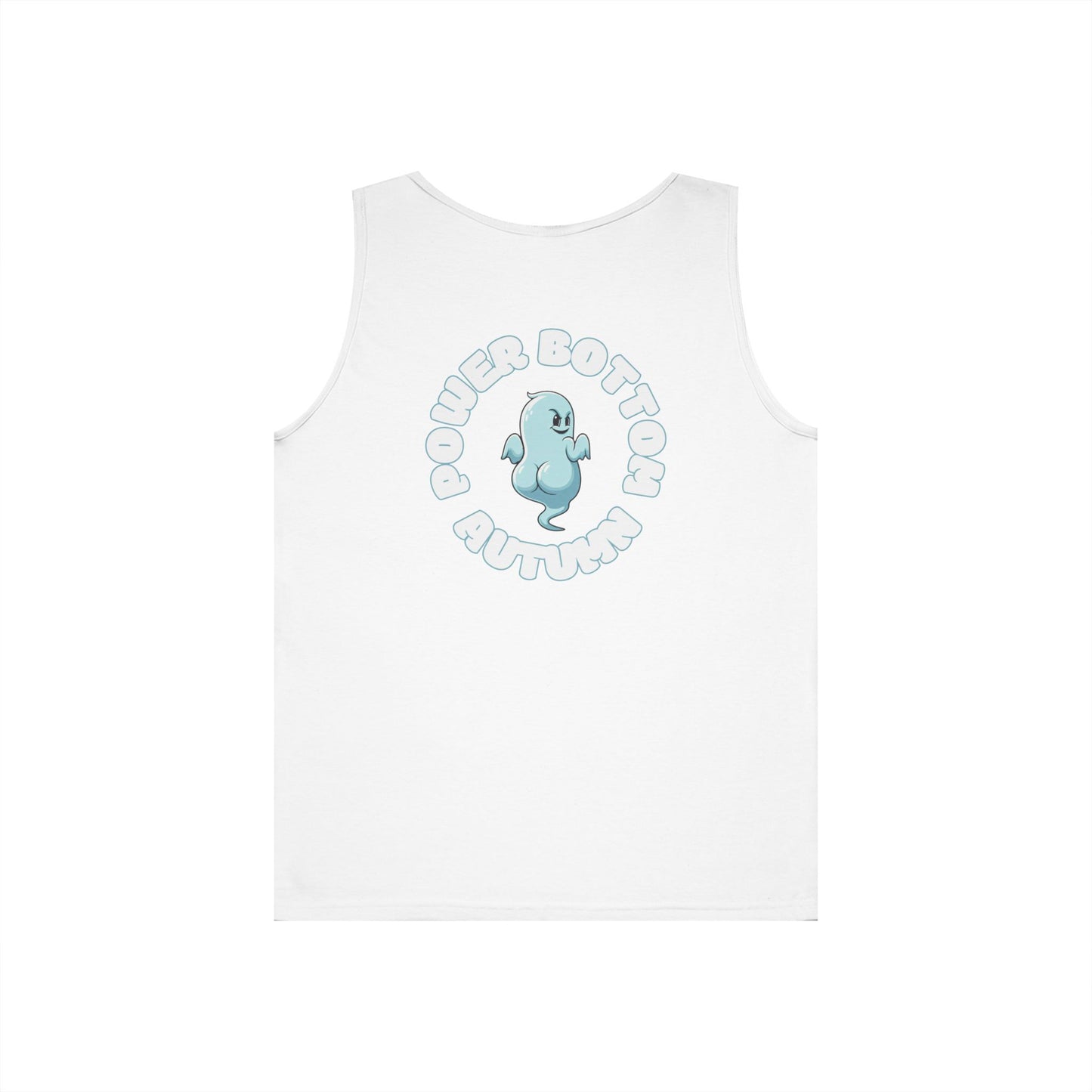 Power Bottom Autumn- Blue Ghost // Playful Tank Top for Unisex
