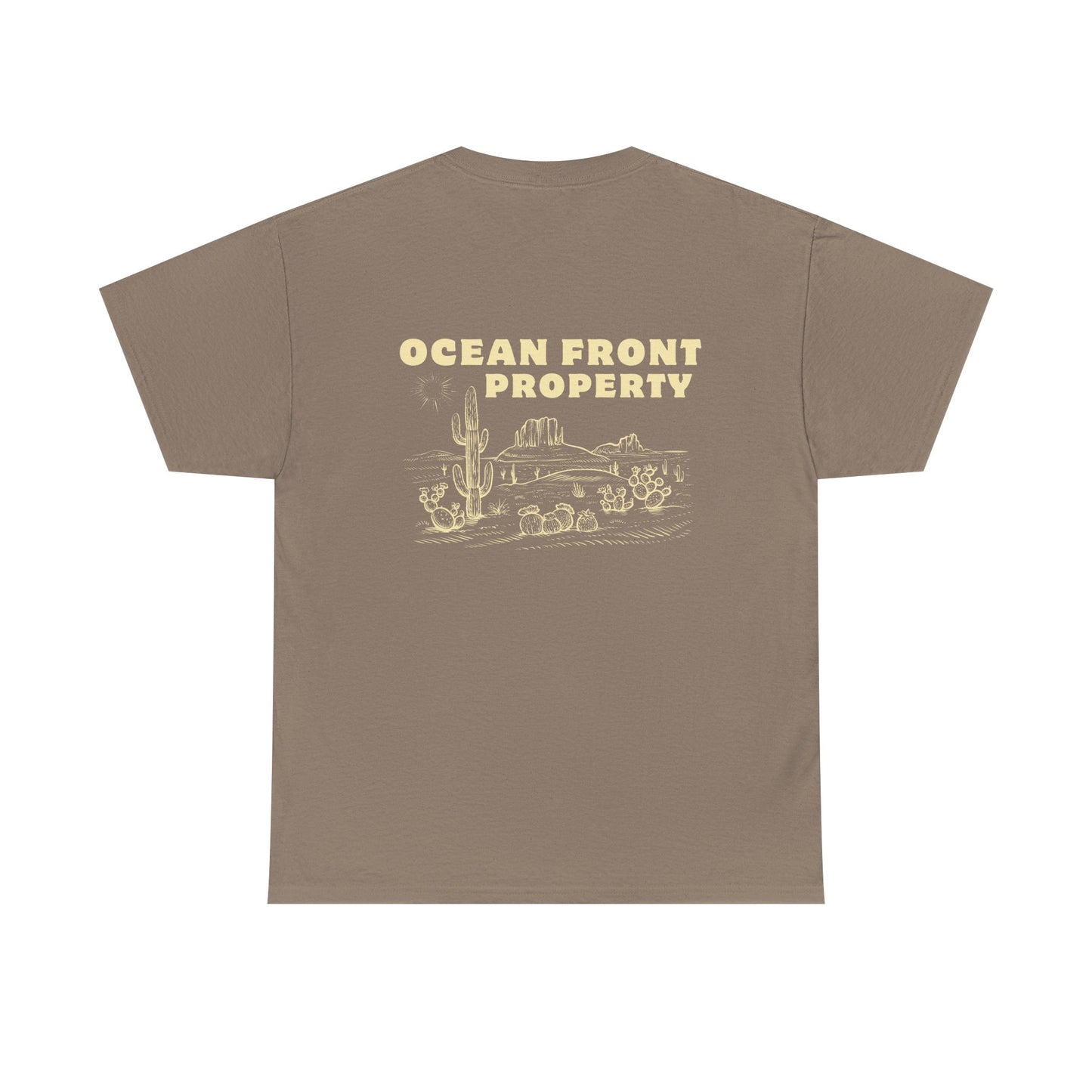 Ocean Front Property - Double-sided // Unisex Heavy Cotton Tee