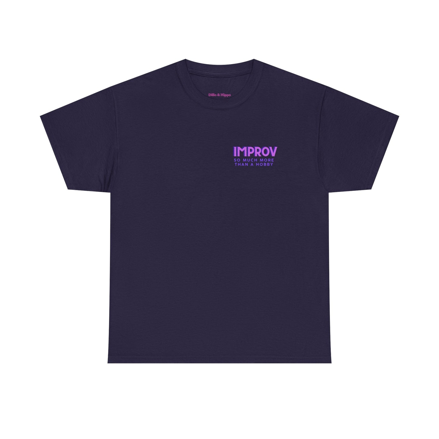 Improv, Multi Color "Yes, And" Double-sided // Colorful Affirmation Unisex Heavy Cotton Tee