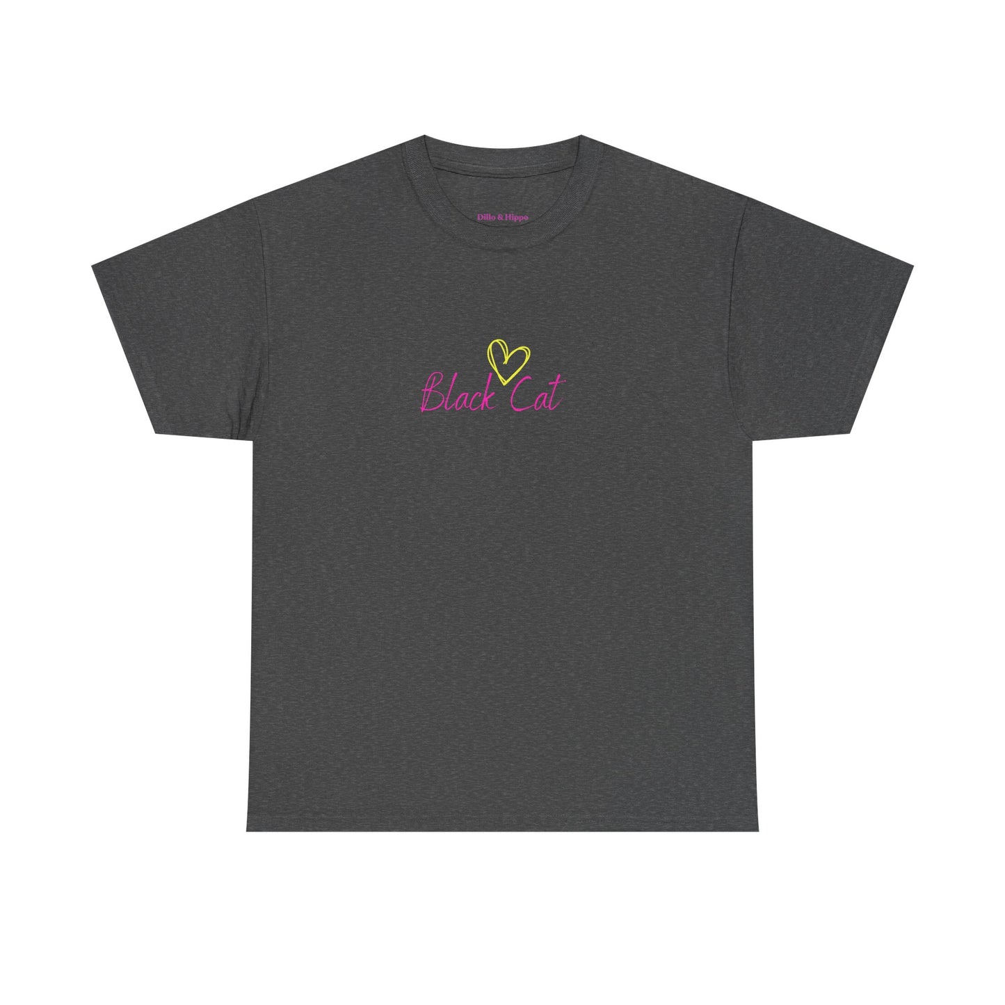 Black Cat Seeking My Golden Retriever // Unisex Heavy Cotton Tee - Relationship Dynamics