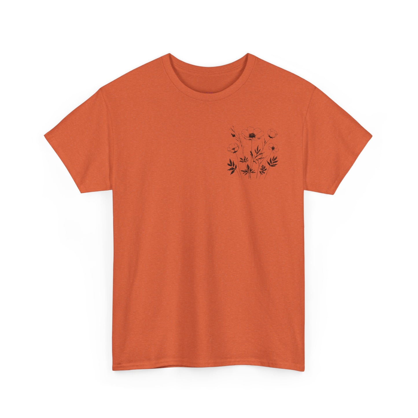 We're Rooting For You - Flowers // Unisex Heavy Cotton Tee - Perfect for Everyday Comfort