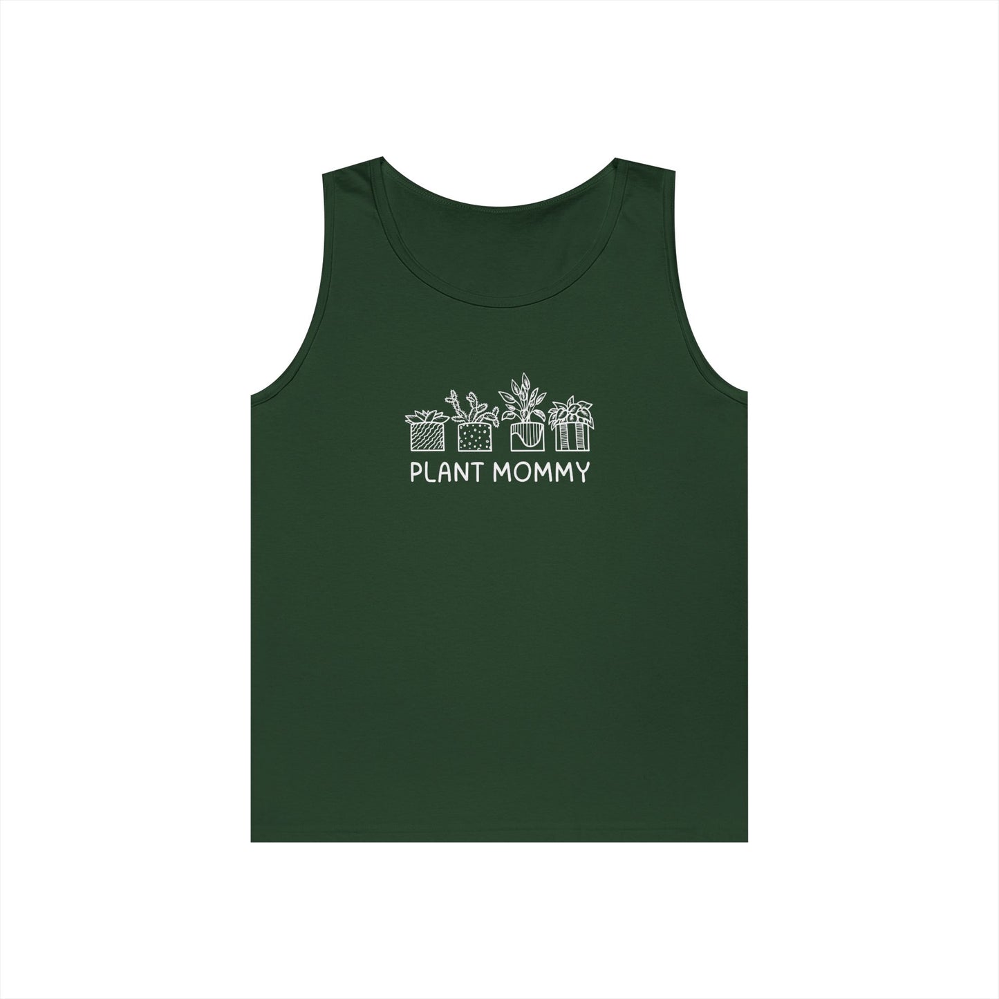 Plant Mommy // Unisex Heavy Cotton Tank Top - Perfect Gift for Plant Lovers