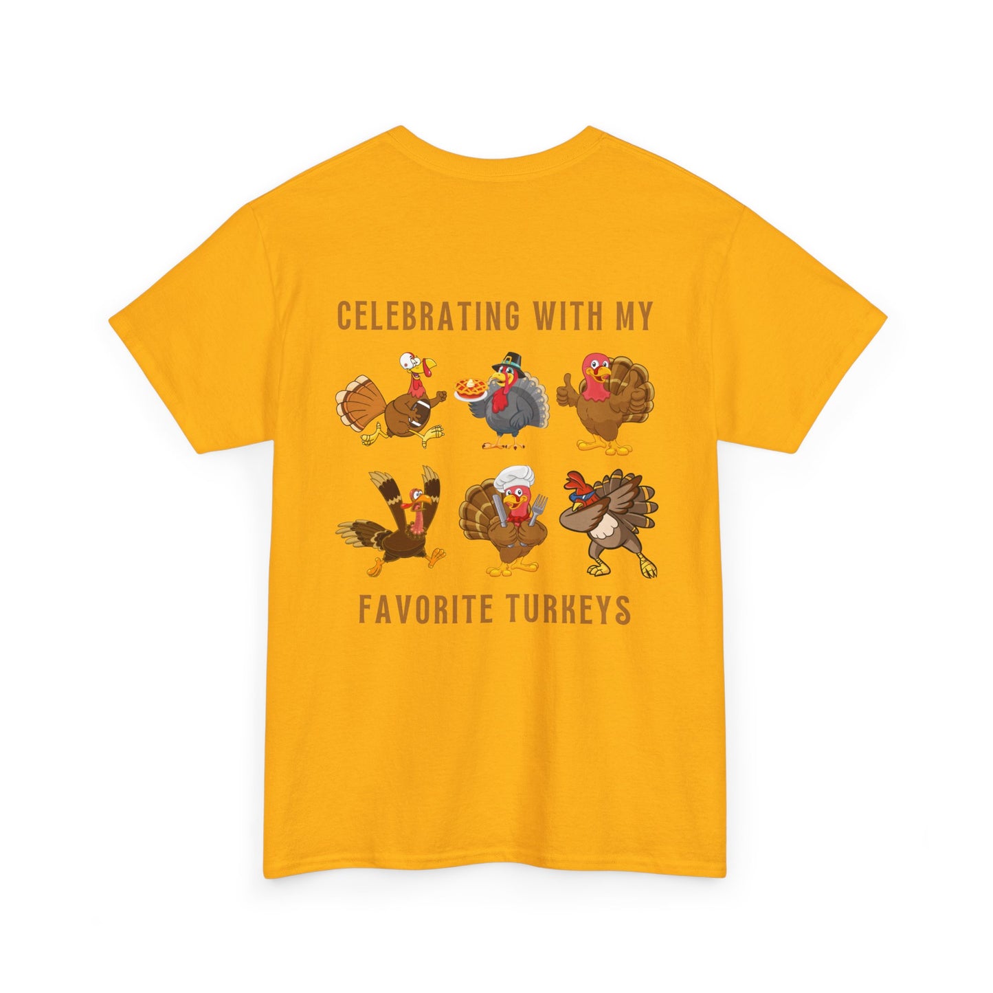 Thanksgiving with My Favorite Turkeys // Unisex Jersey Short Sleeve Tee