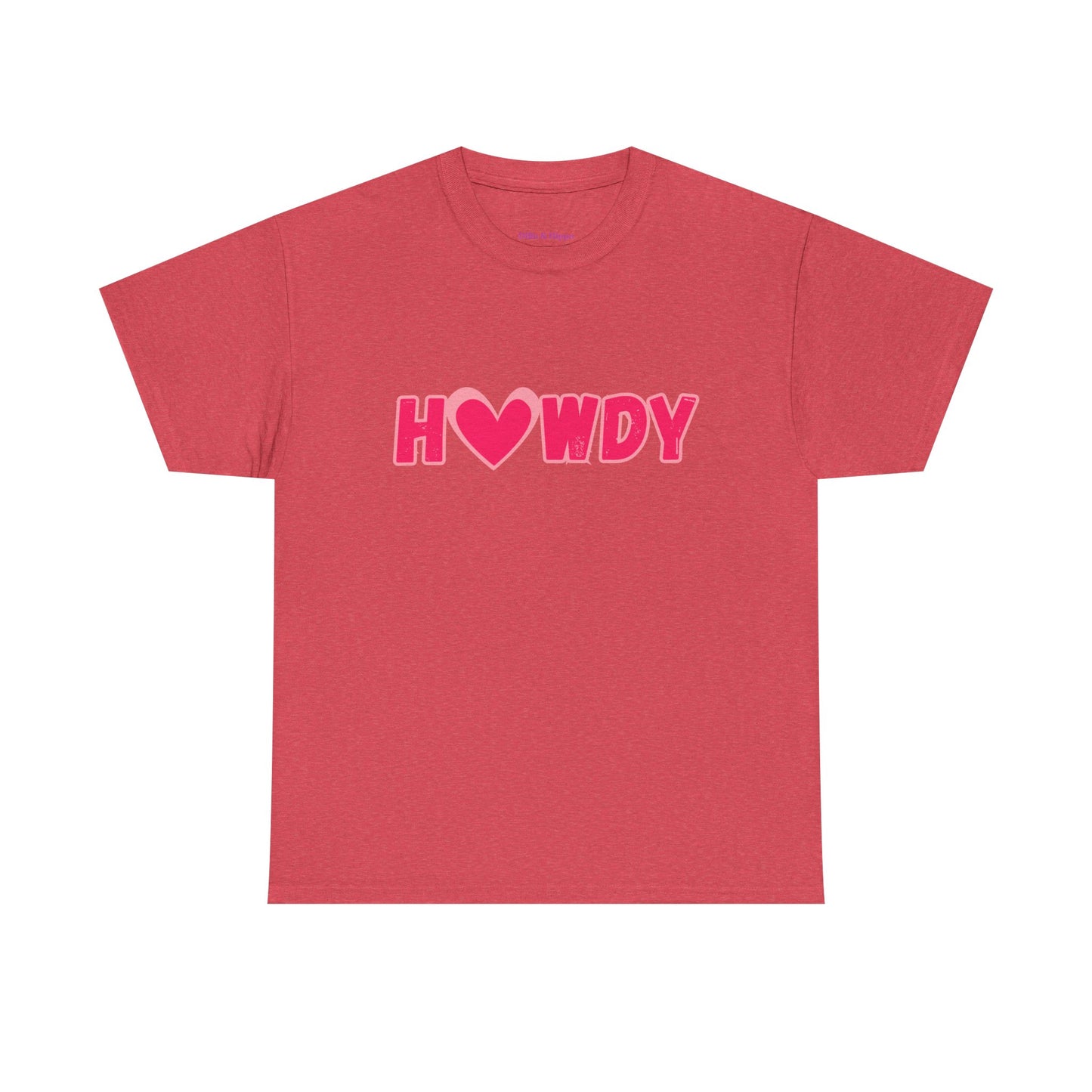 H<3WDY // Fun Howdy Graphic Unisex Heavy Cotton Tee