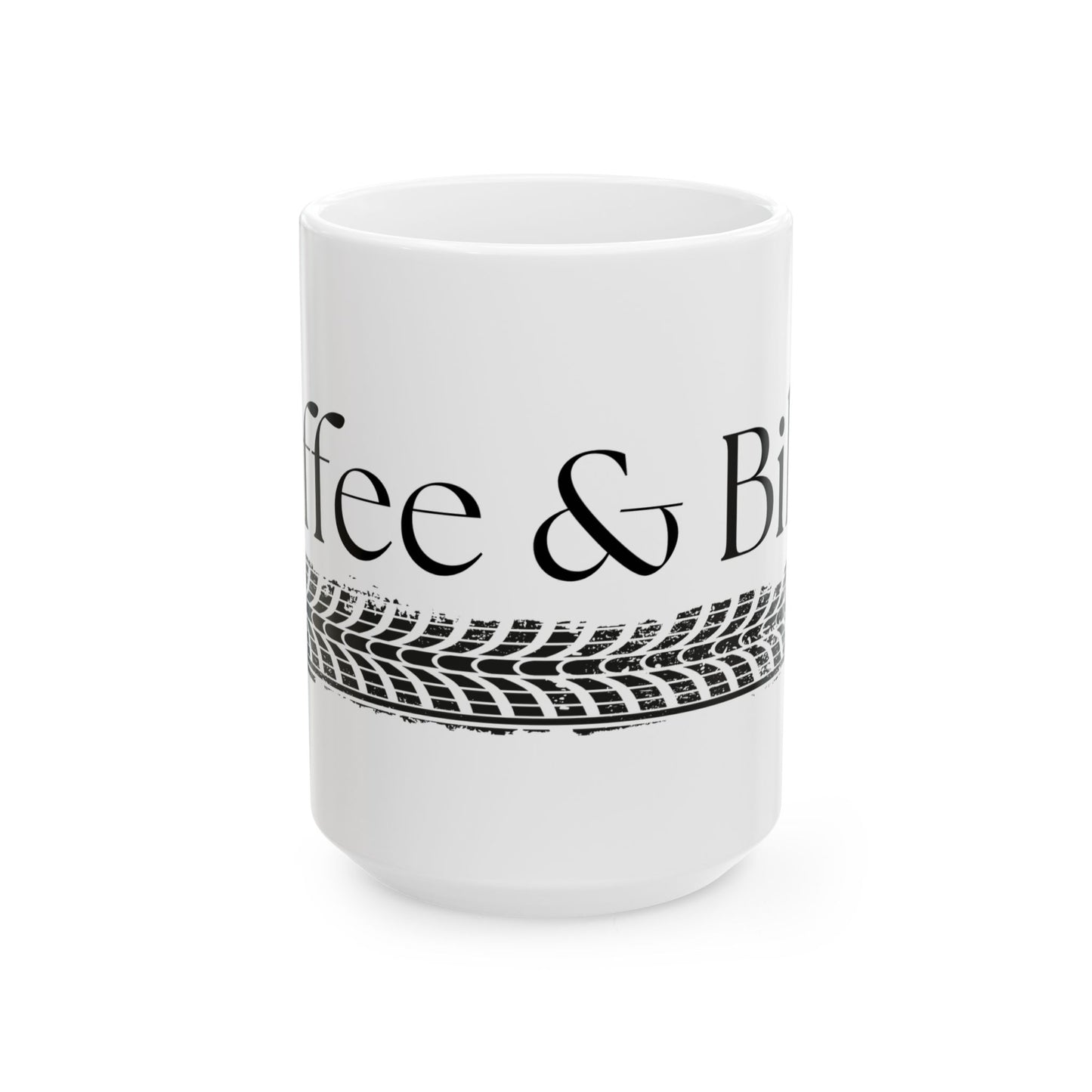 Coffee & Bikes // Ceramic Mug, (11oz, 15oz)