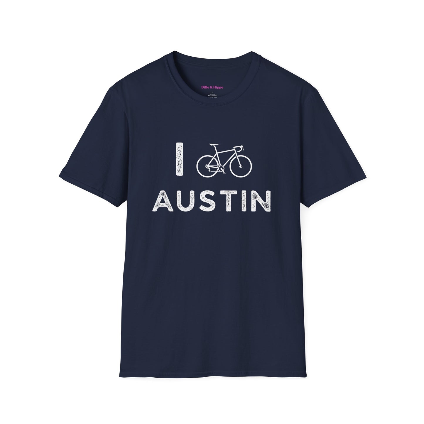 I (Road) Bike Austin // Unisex Softstyle T-Shirt