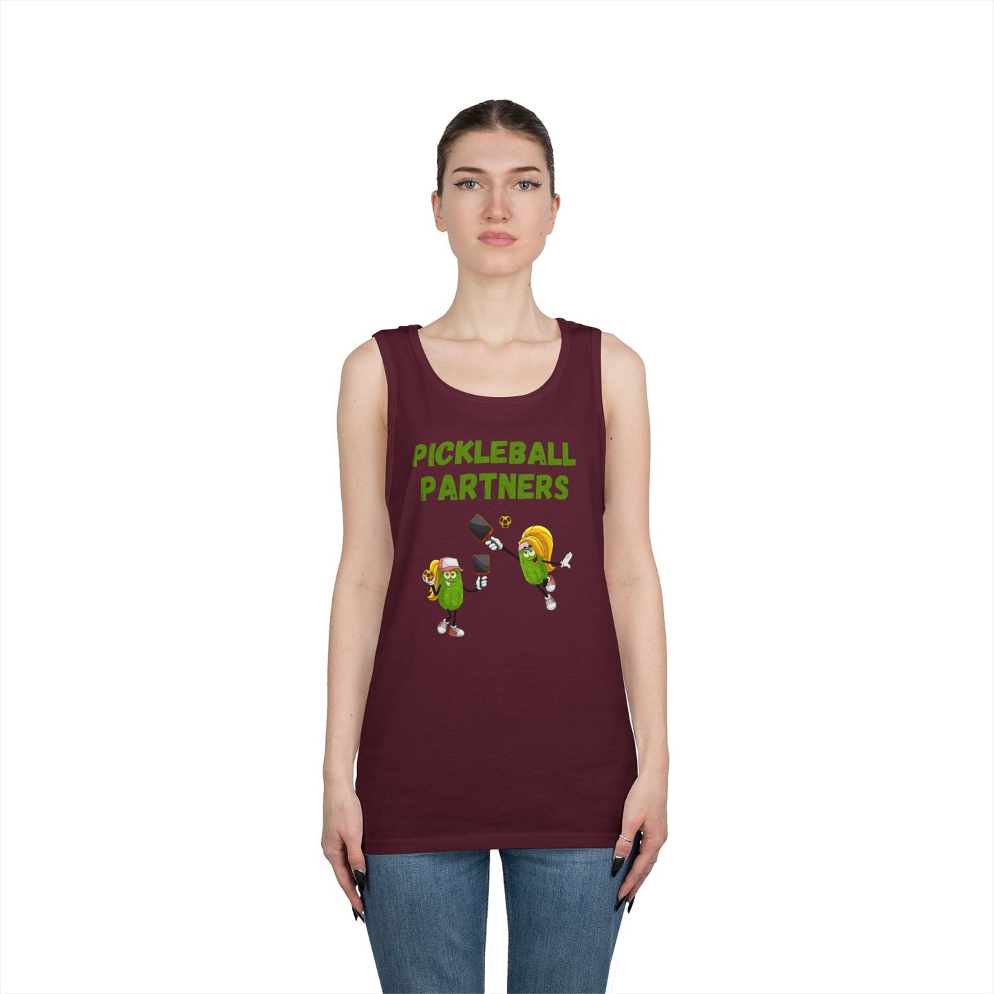 Pickleball Partners 3 // Unisex Heavy Cotton Tank Top