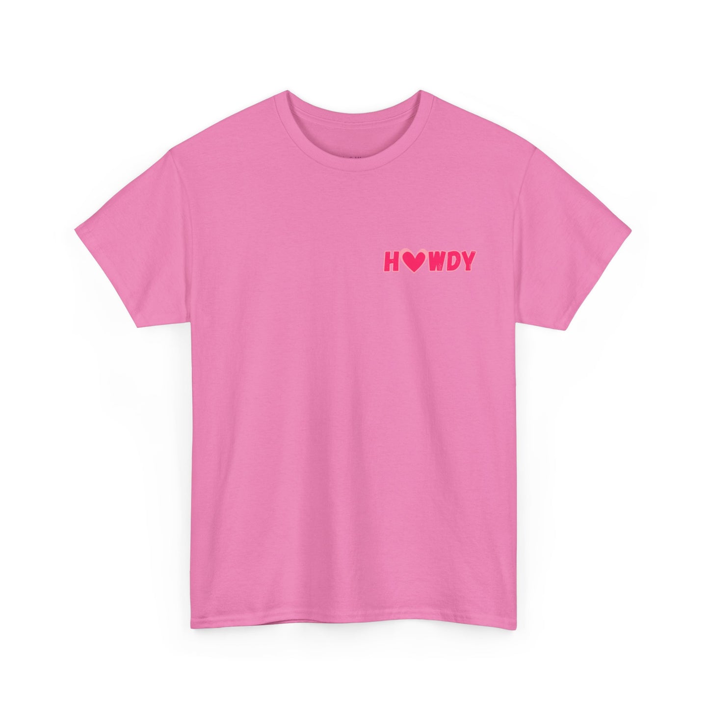 H<3WDY Pocket Placement // Fun Howdy Graphic Unisex Heavy Cotton Tee