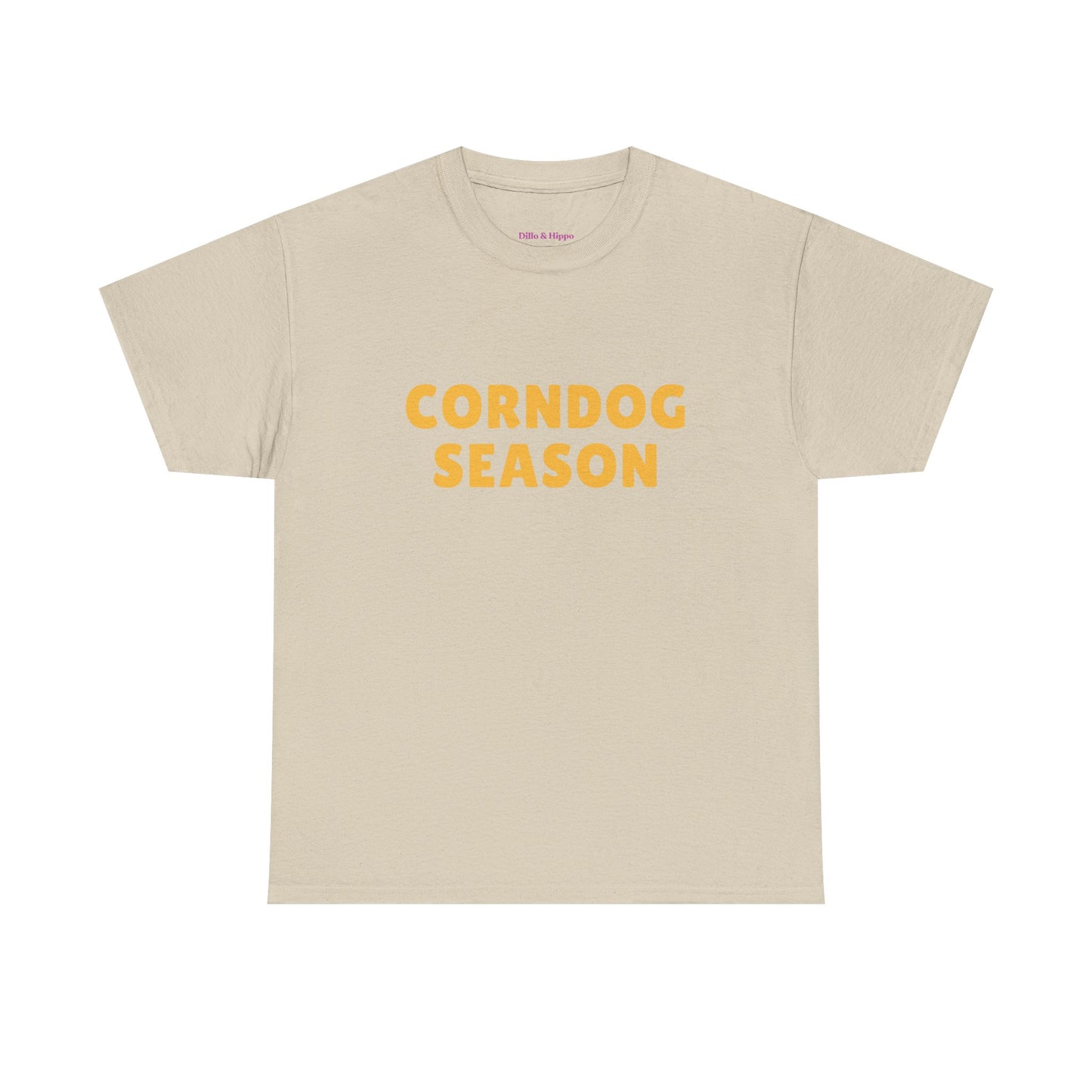 Funny Corndog Season // Unisex Heavy Cotton Tee | Perfect for Food Lovers and Festivals
