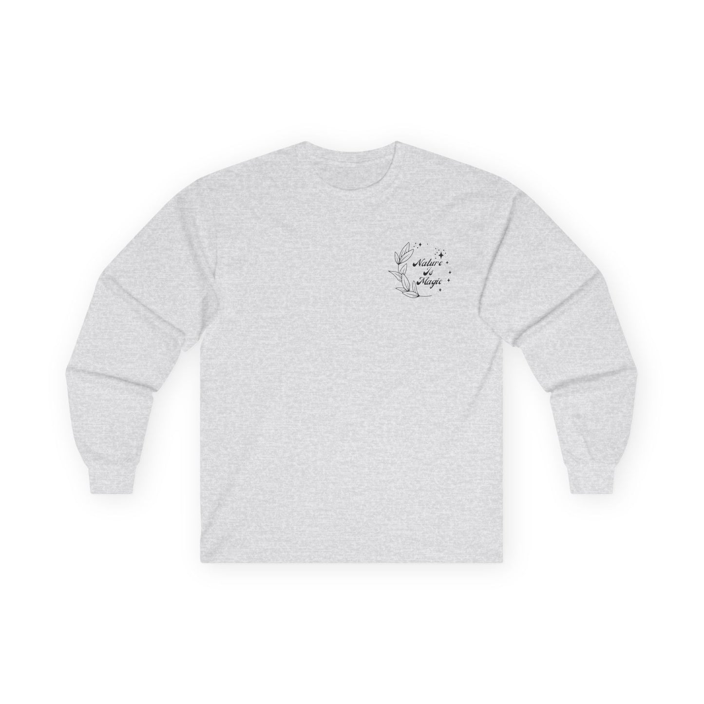 Nature is Magic - Pocket Placement // Unisex Ultra Cotton Long Sleeve Tee - Embrace Nature's Beauty
