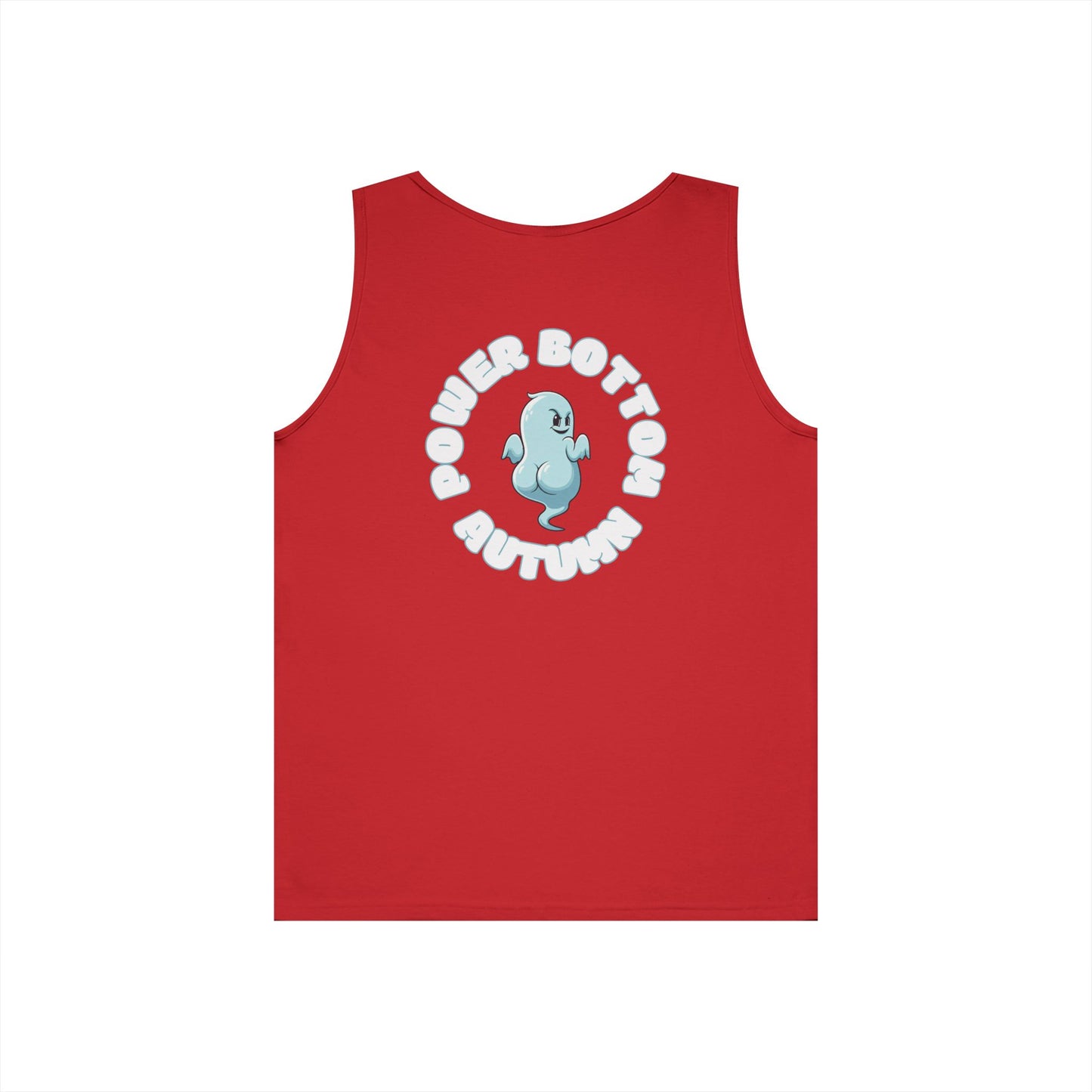 Power Bottom Autumn- Blue Ghost // Playful Tank Top for Unisex