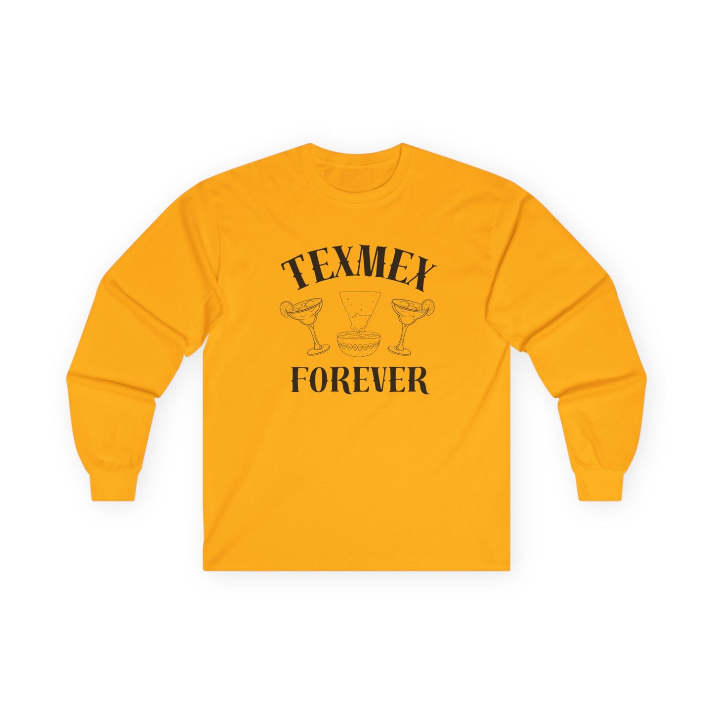 Tex-Mex Forever - Ritas & Queso // Unisex Long Sleeve Tee - Perfect for Food Lovers and Party Enthusiasts