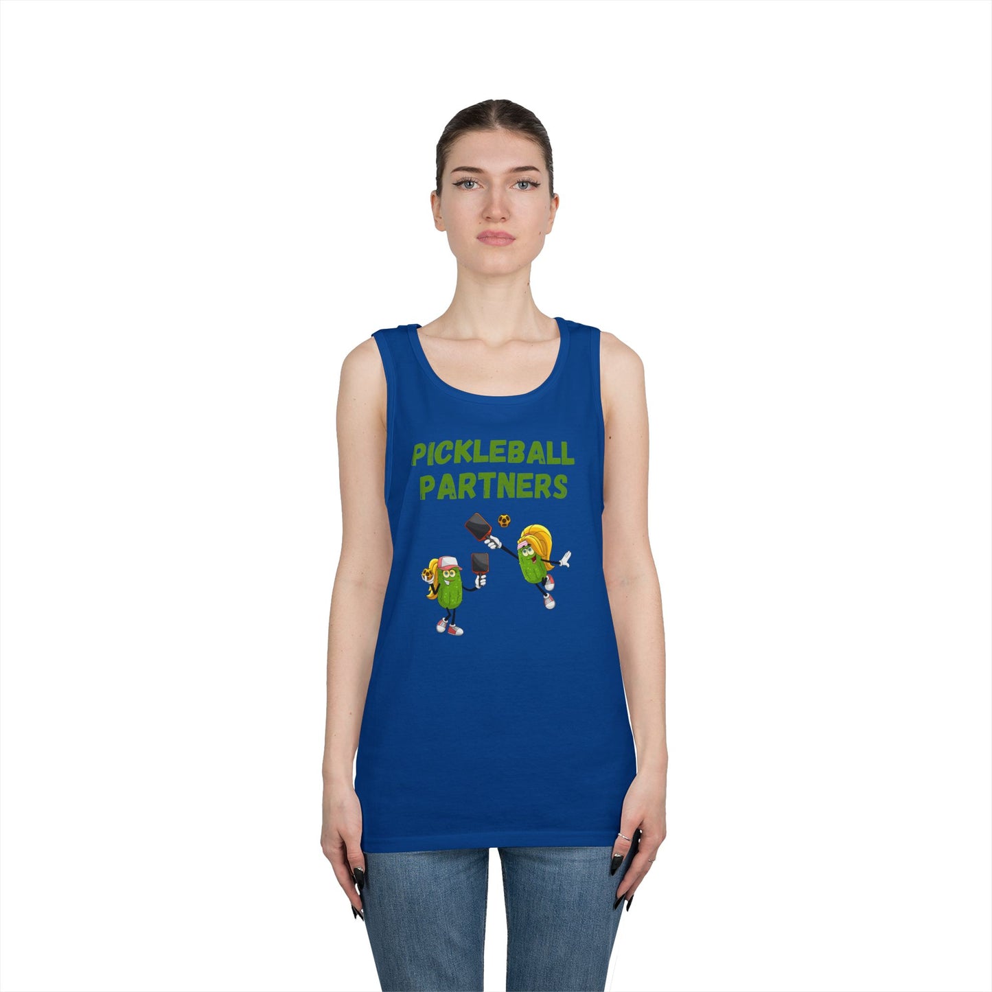 Pickleball Partners 3 // Unisex Heavy Cotton Tank Top