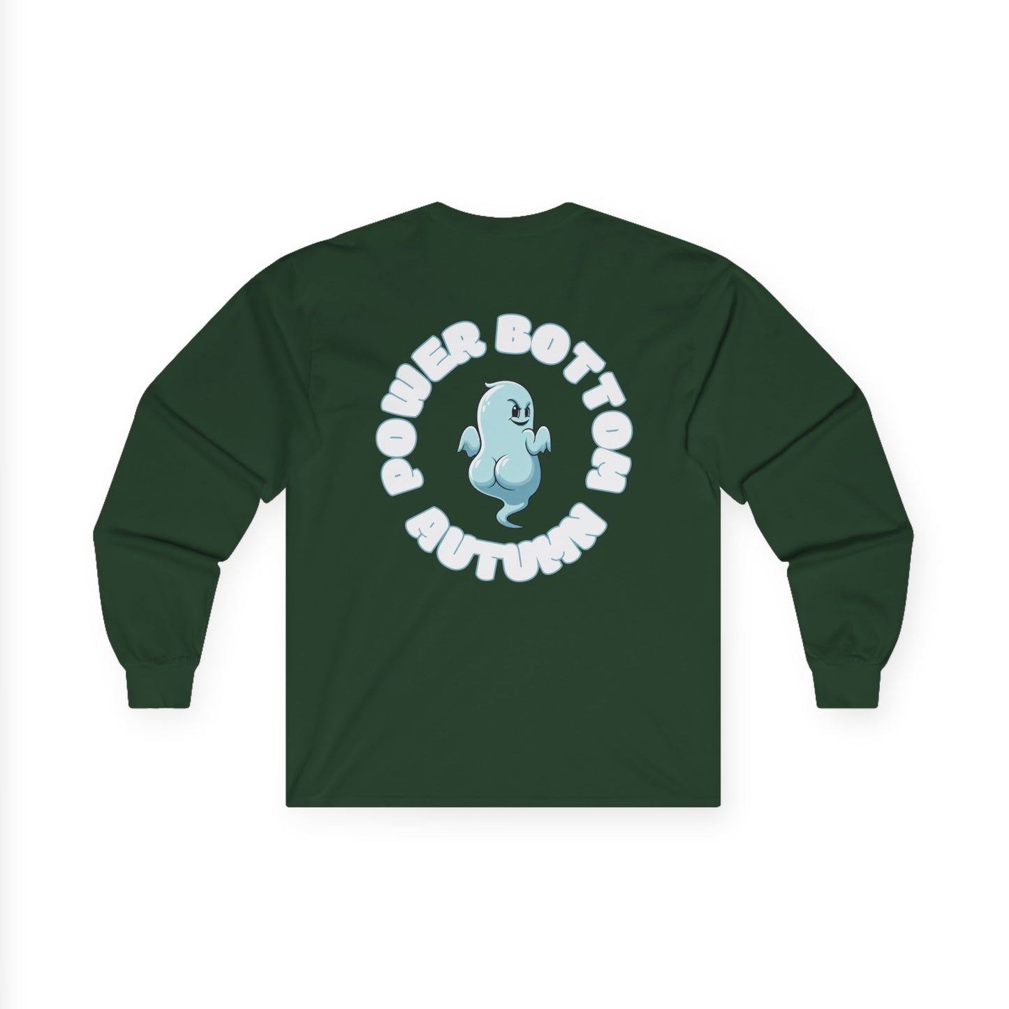 Unisex Ultra Cotton Long Sleeve Tee - 'Power Bottom Autumn' Graphic