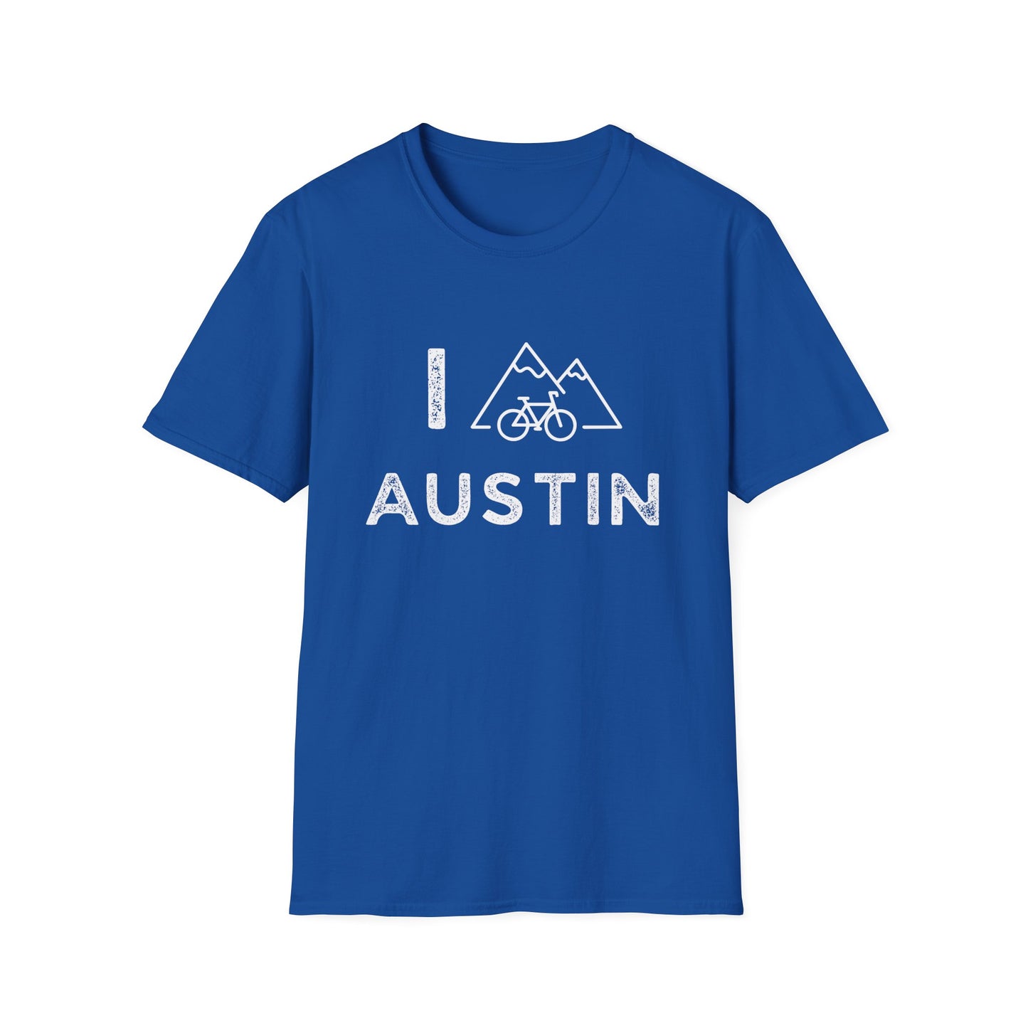 I (Mountain) Bike Austin // Unisex Softstyle T-Shirt