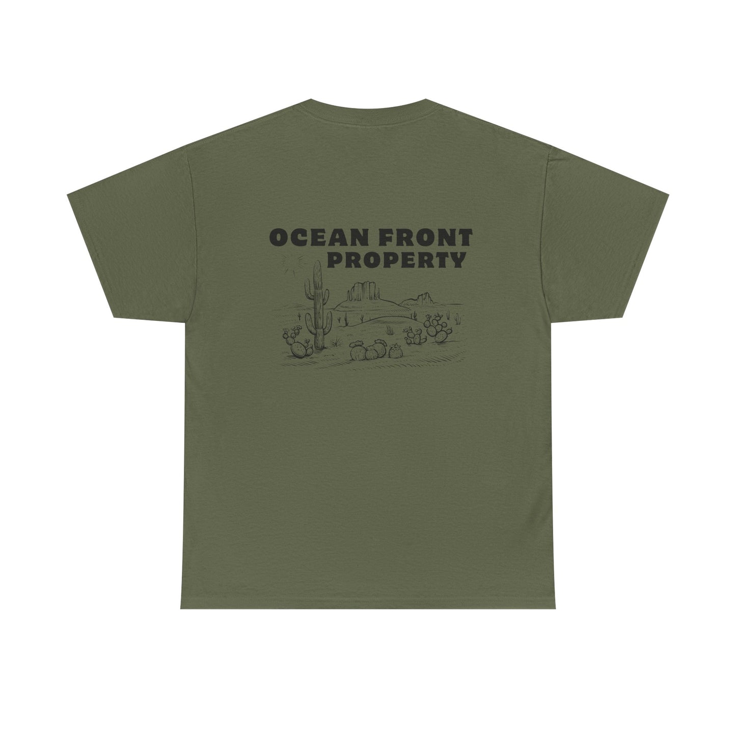 Ocean Front Property - Double-sided // Unisex Heavy Cotton Tee
