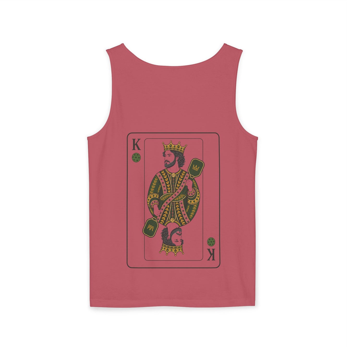 Pickleball - King of the Court - Vintage Playing Card - Tank Top — Graphic Tank