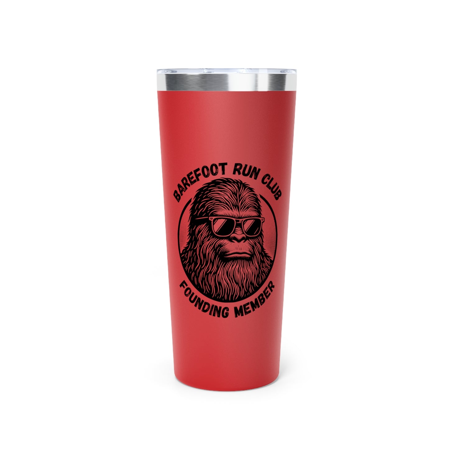 Barefoot Run Club Founding Member // Copper Vacuum Insulated Tumbler, 22oz - Blue Text