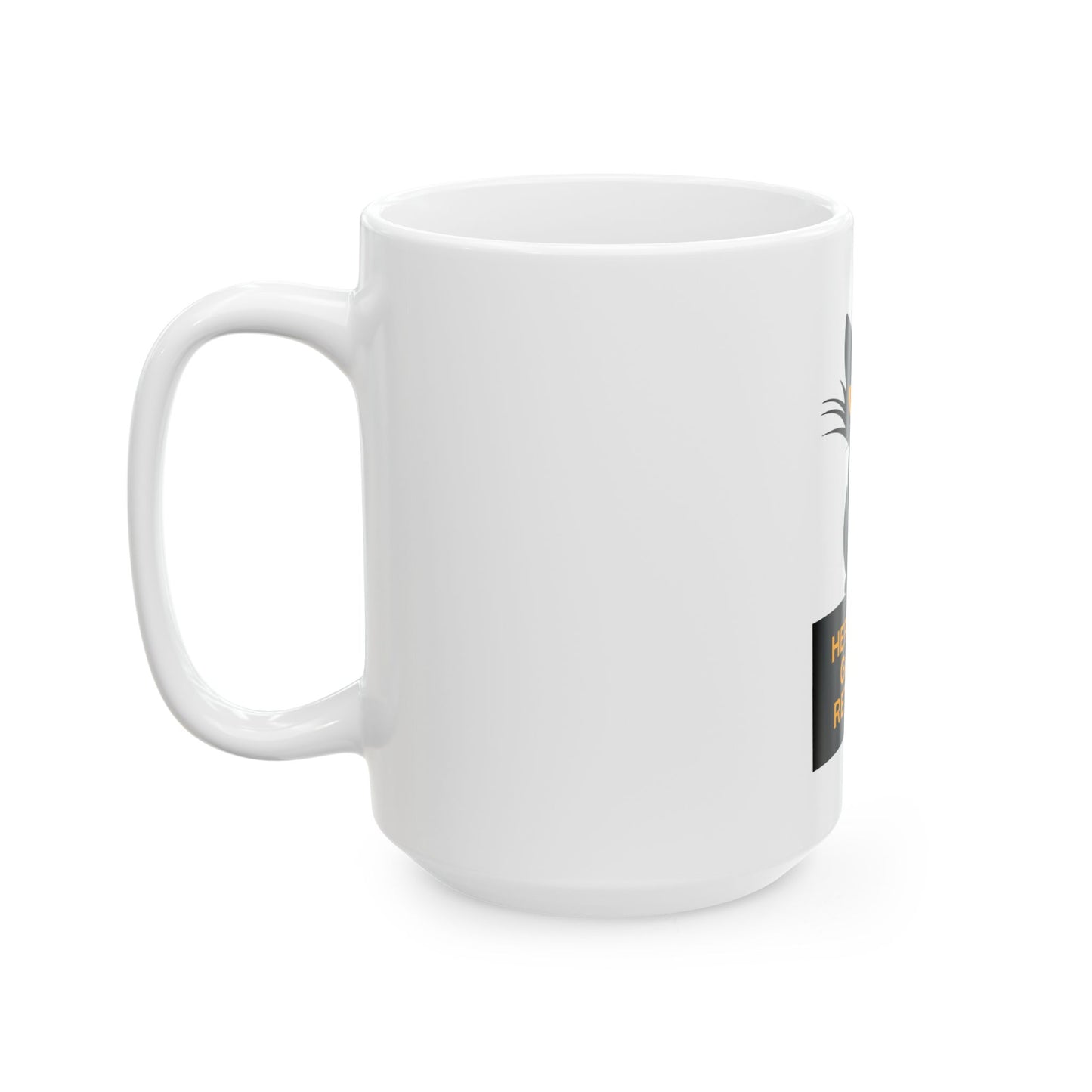 Here, Here Golden Retriever // Ceramic Mug, (11oz, 15oz)