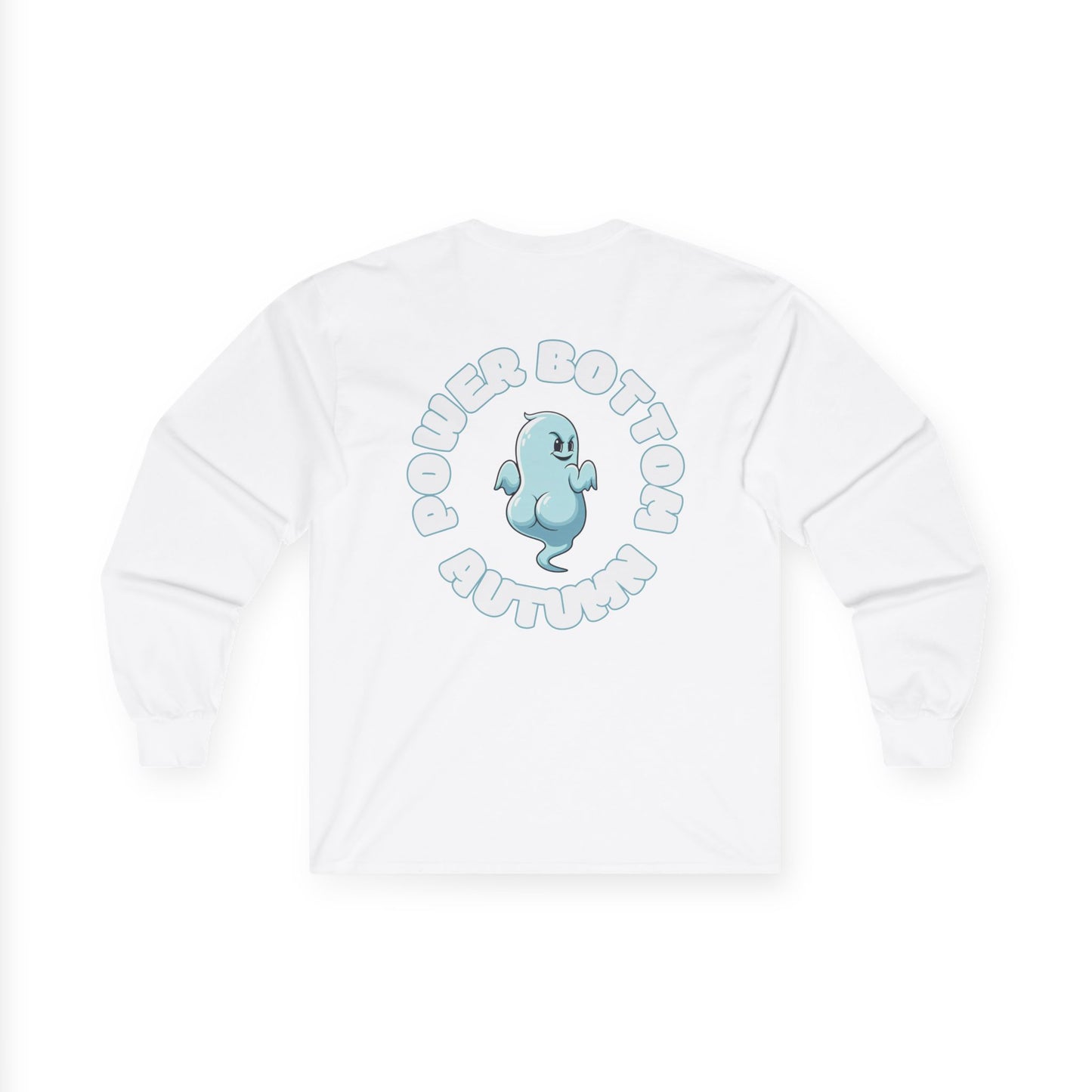 Unisex Ultra Cotton Long Sleeve Tee - 'Power Bottom Autumn' Graphic