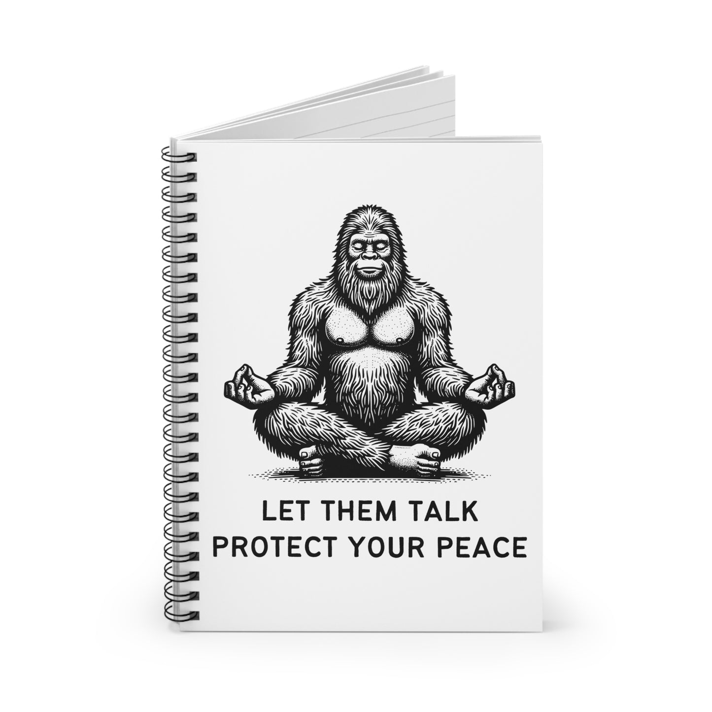 Let Them Talk, Protect Your Peace // Spiral Notebook - Ruled Line