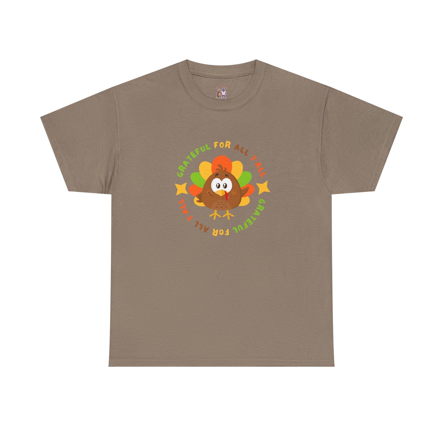 Grateful for All Y'all with Turkey // Unisex Jersey Short Sleeve Tee