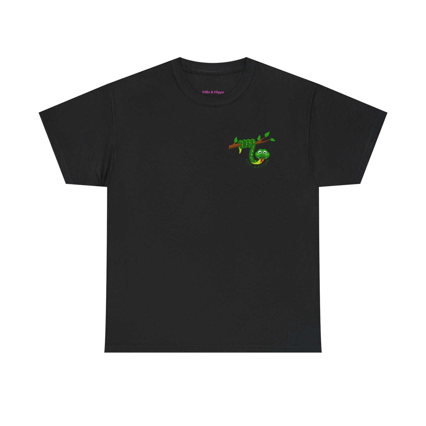 Keep Hanging On - Snake // Unisex Heavy Cotton Tee - Positive Message T-Shirt