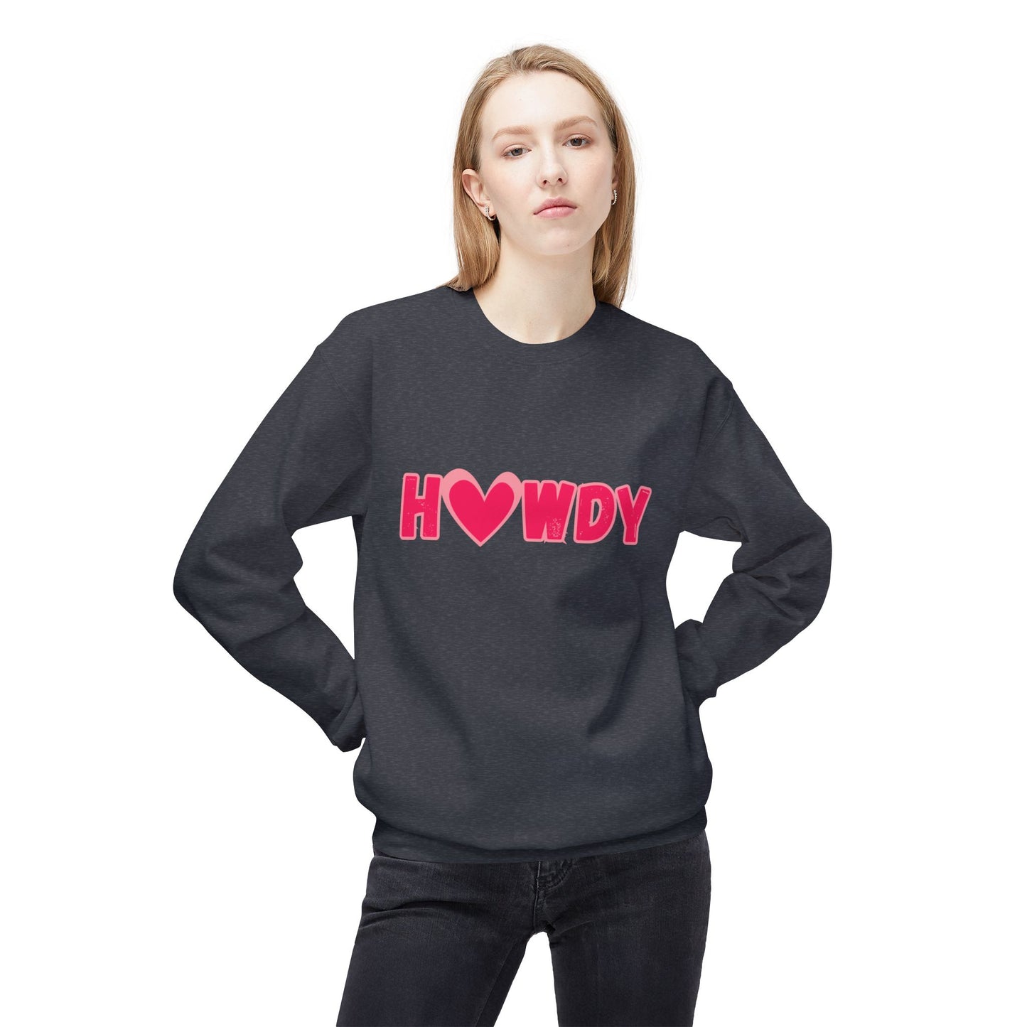 H<3Wdy // Unisex Midweight Softstyle Fleece Crewneck Sweatshirt