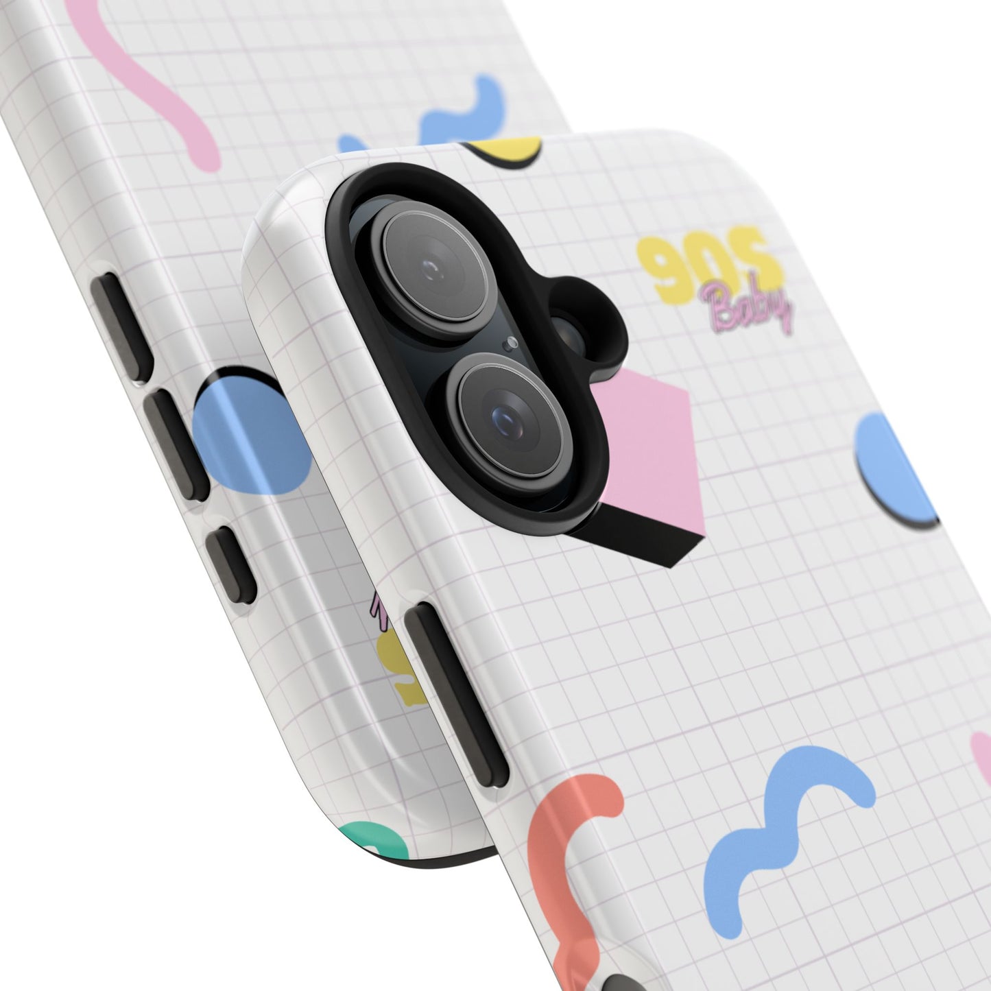 90s Baby Grid Paper Pattern // iPhone Case